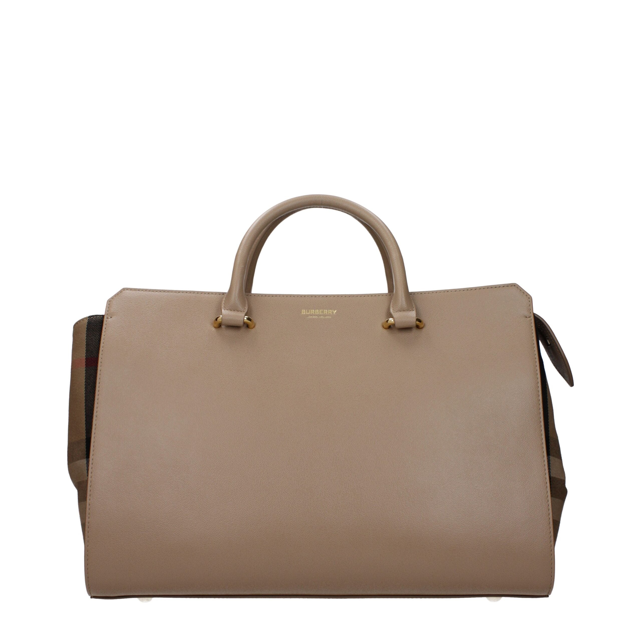 Burberry Beige Leather Handbag - Luxe Nova