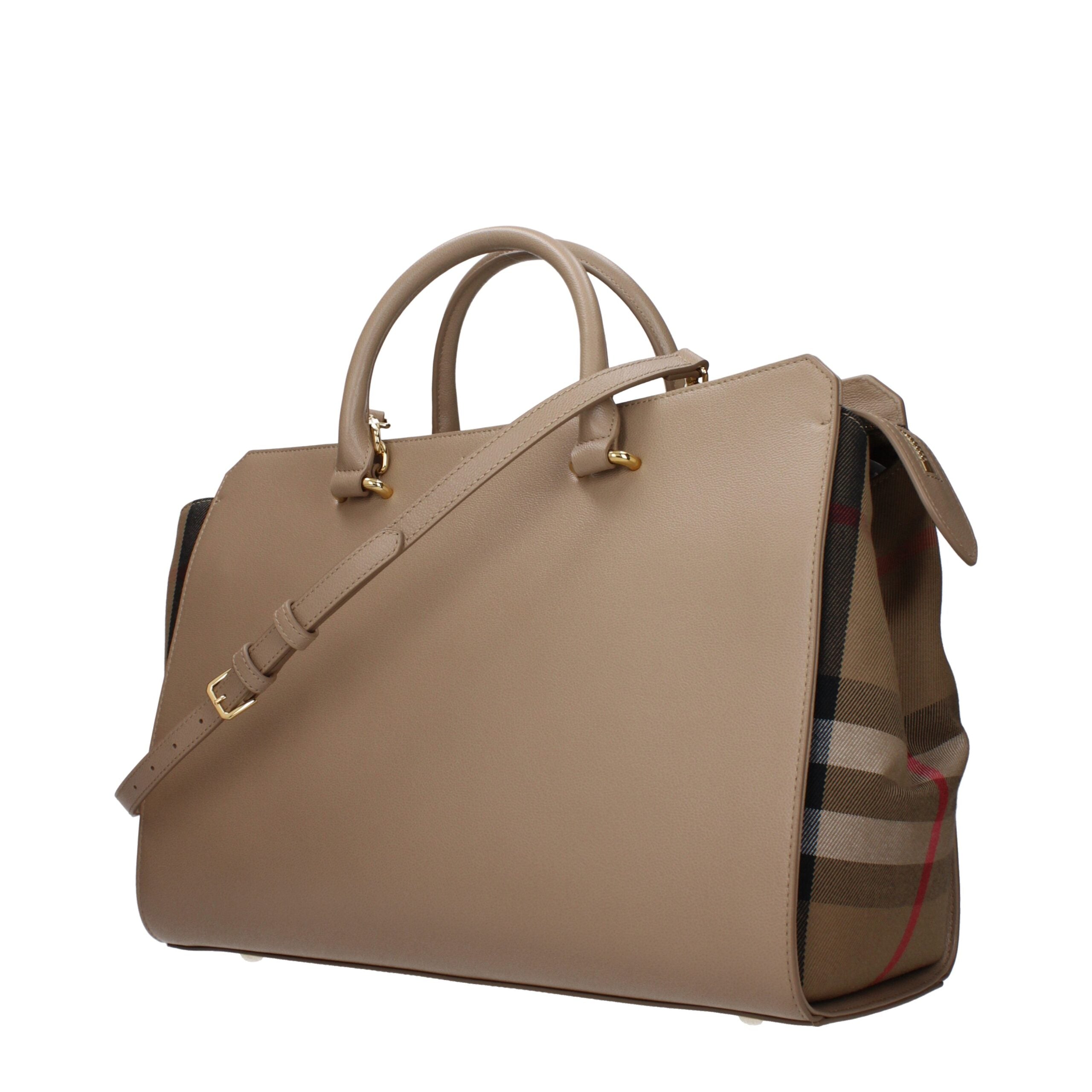Burberry Beige Leather Handbag - Luxe Nova