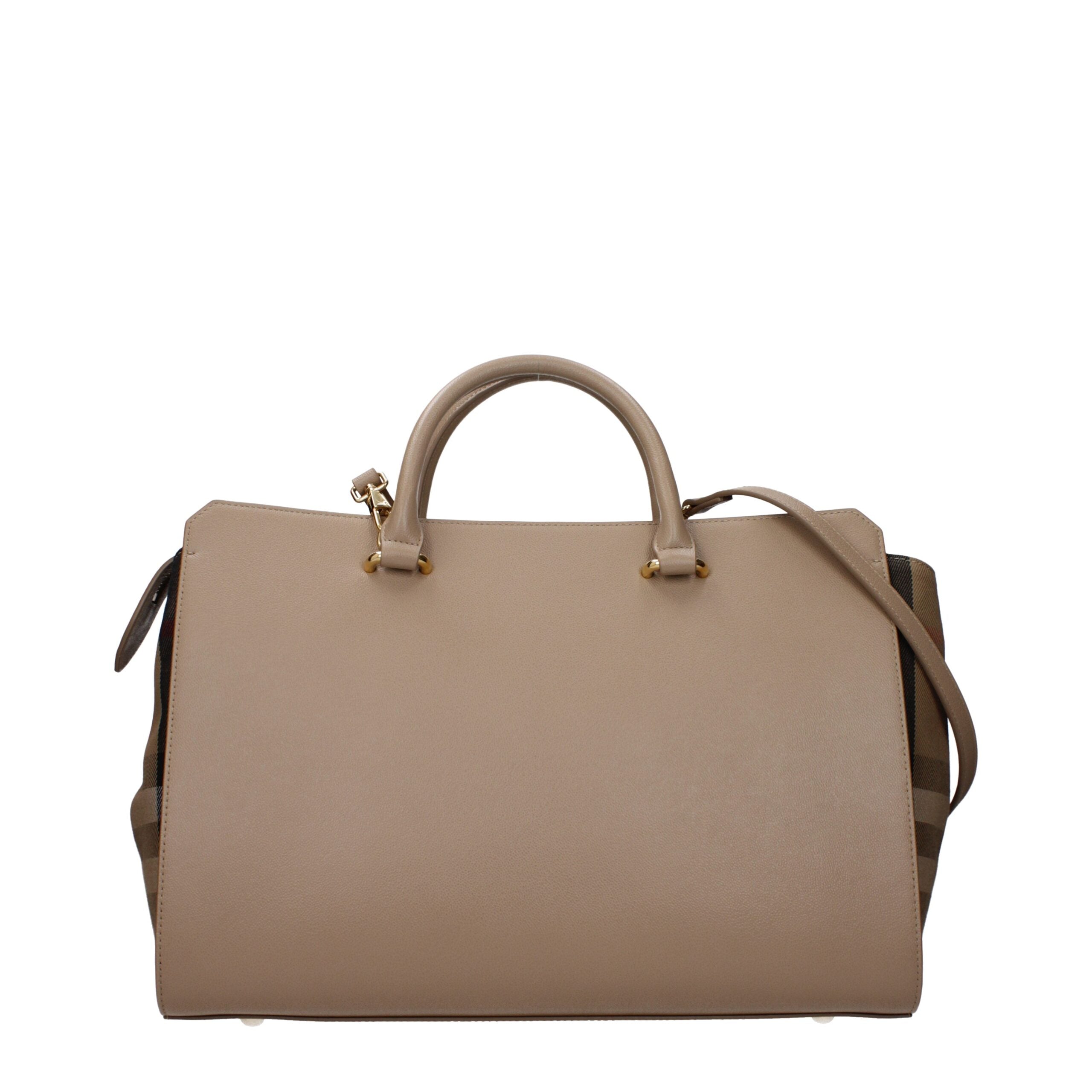 Burberry Beige Leather Handbag - Luxe Nova