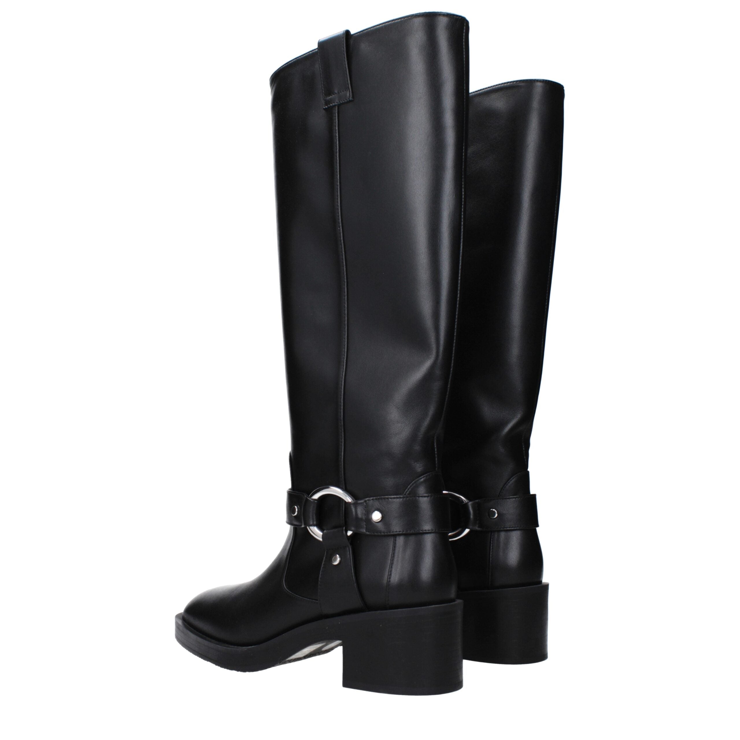 Stuart Weitzman Black Leather Boots - Luxe Nova