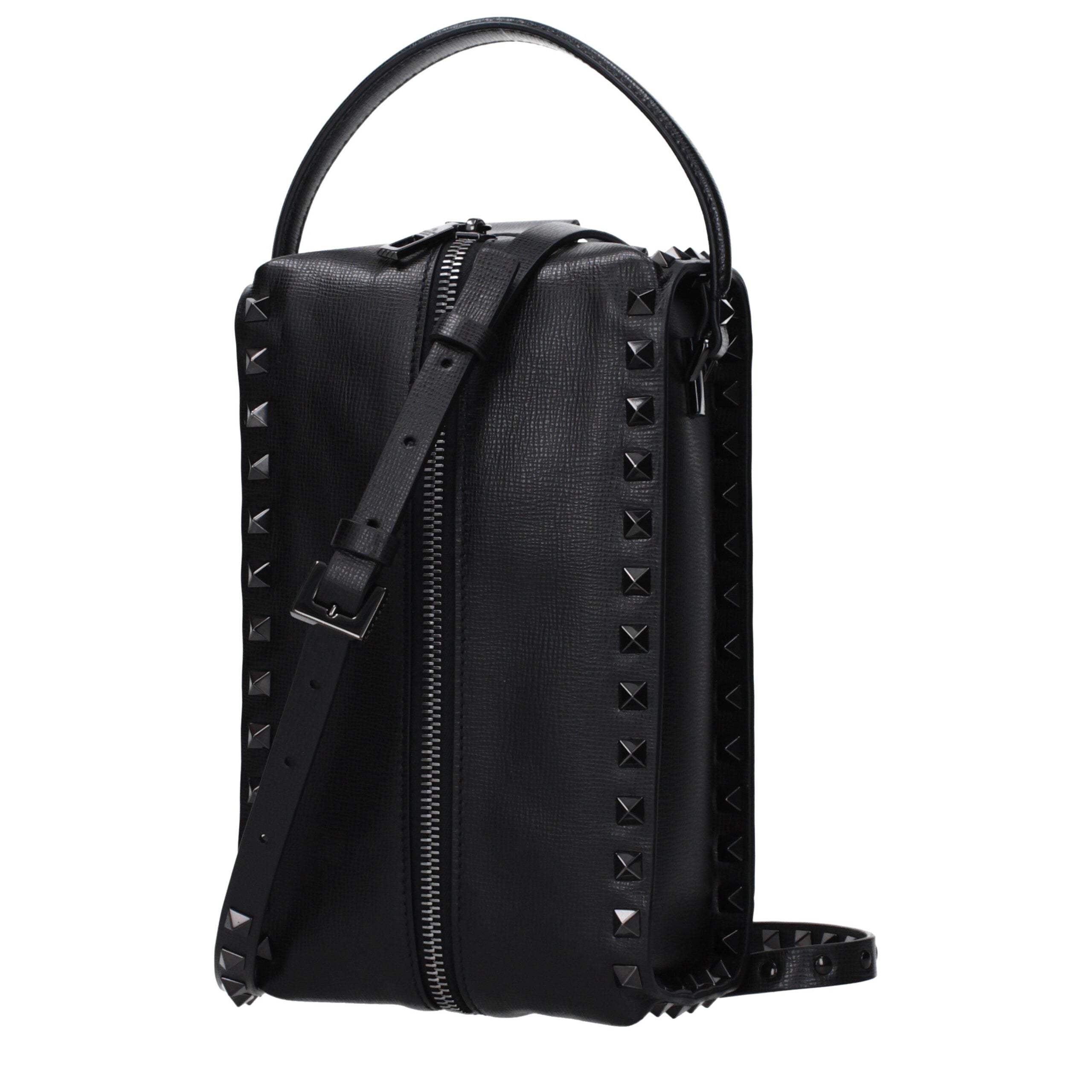 Valentino Garavani Black Leather Clutch Bag - Luxe Nova