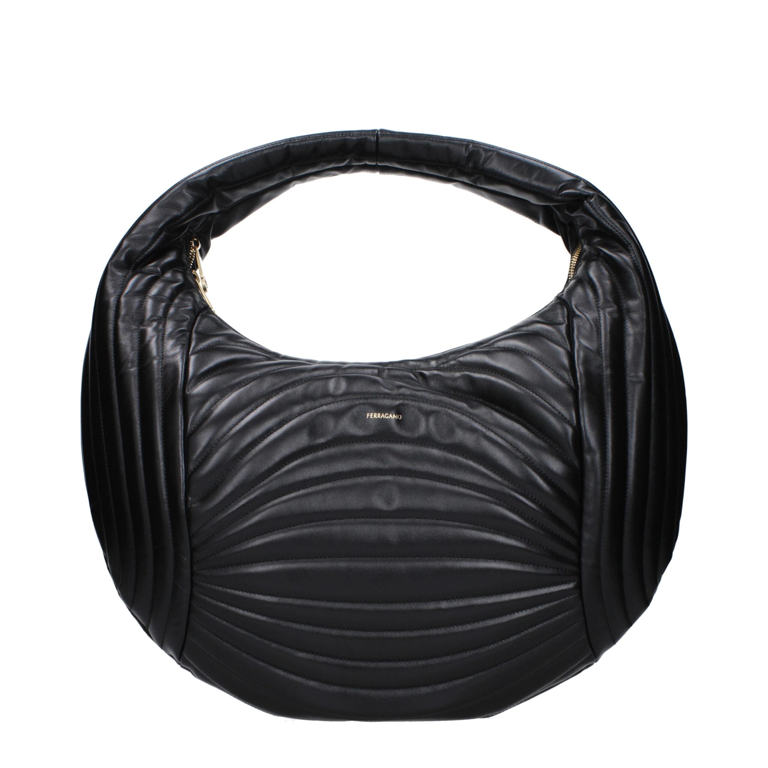 Salvatore Ferragamo Black Leather Handbag - Luxe Nova