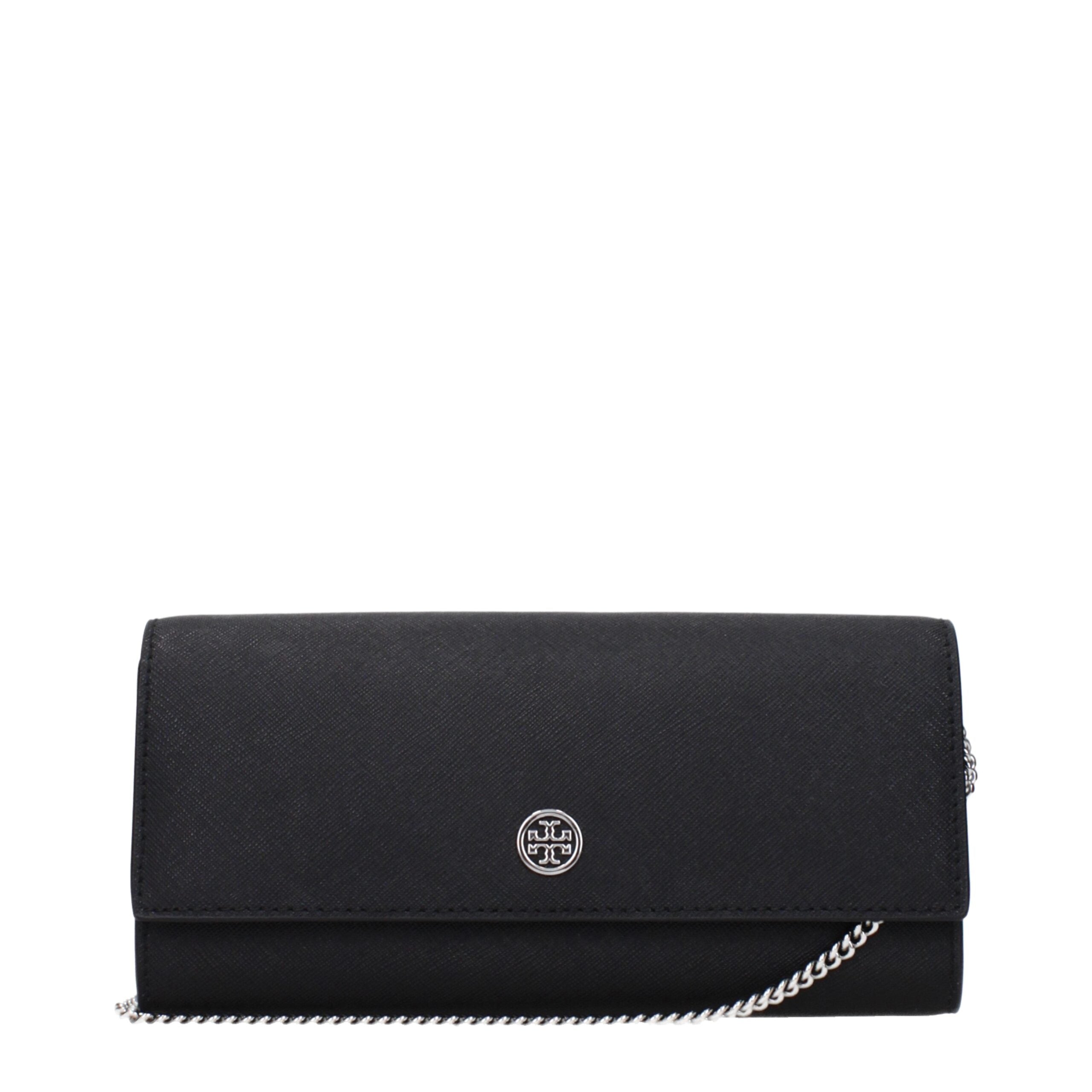 Tory Burch Black Leather Clutch Bag - Luxe Nova