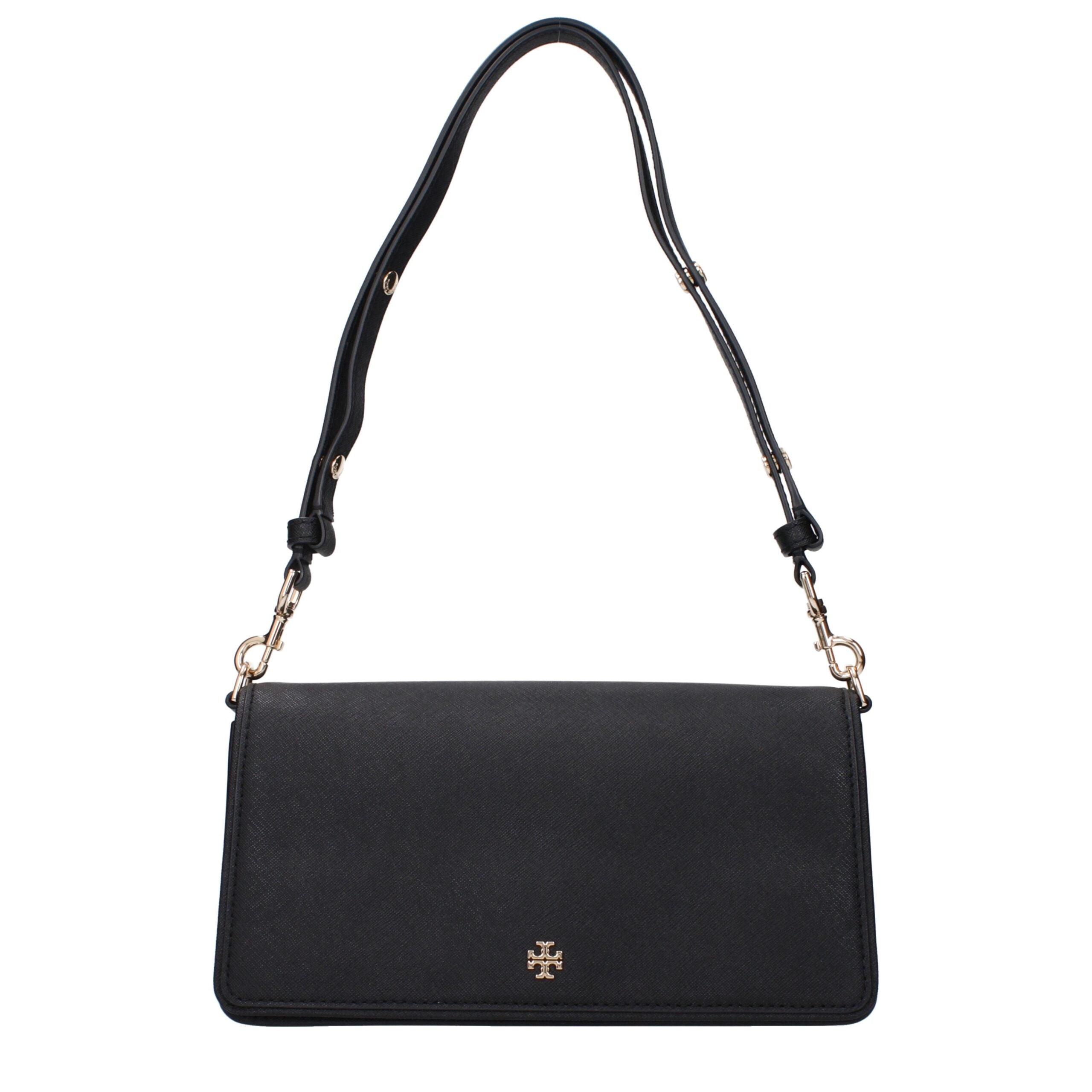 Tory Burch Black Leather Shoulder Bag - Luxe Nova