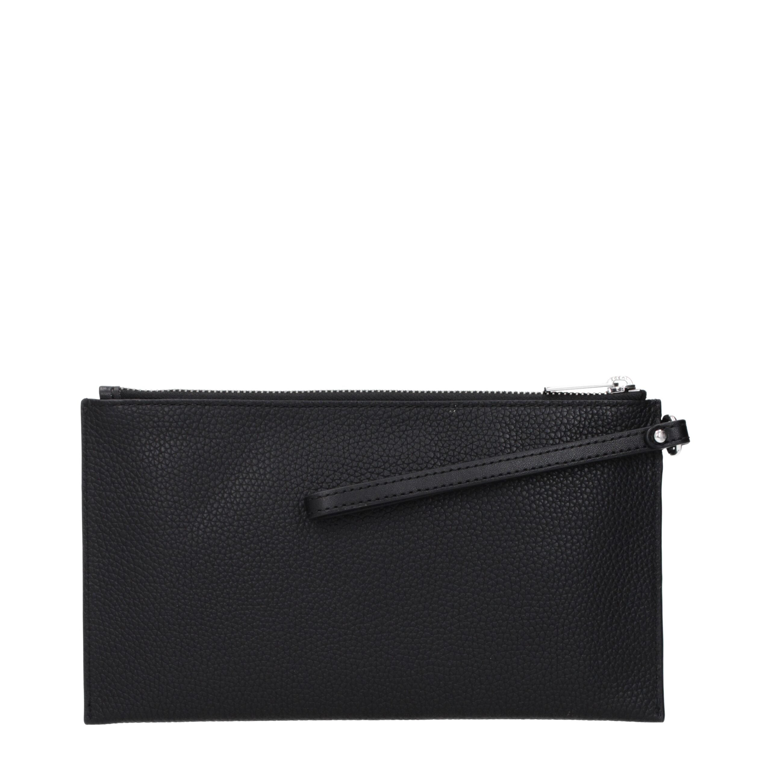 Michael Kors Black Leather Clutch Bag - Luxe Nova