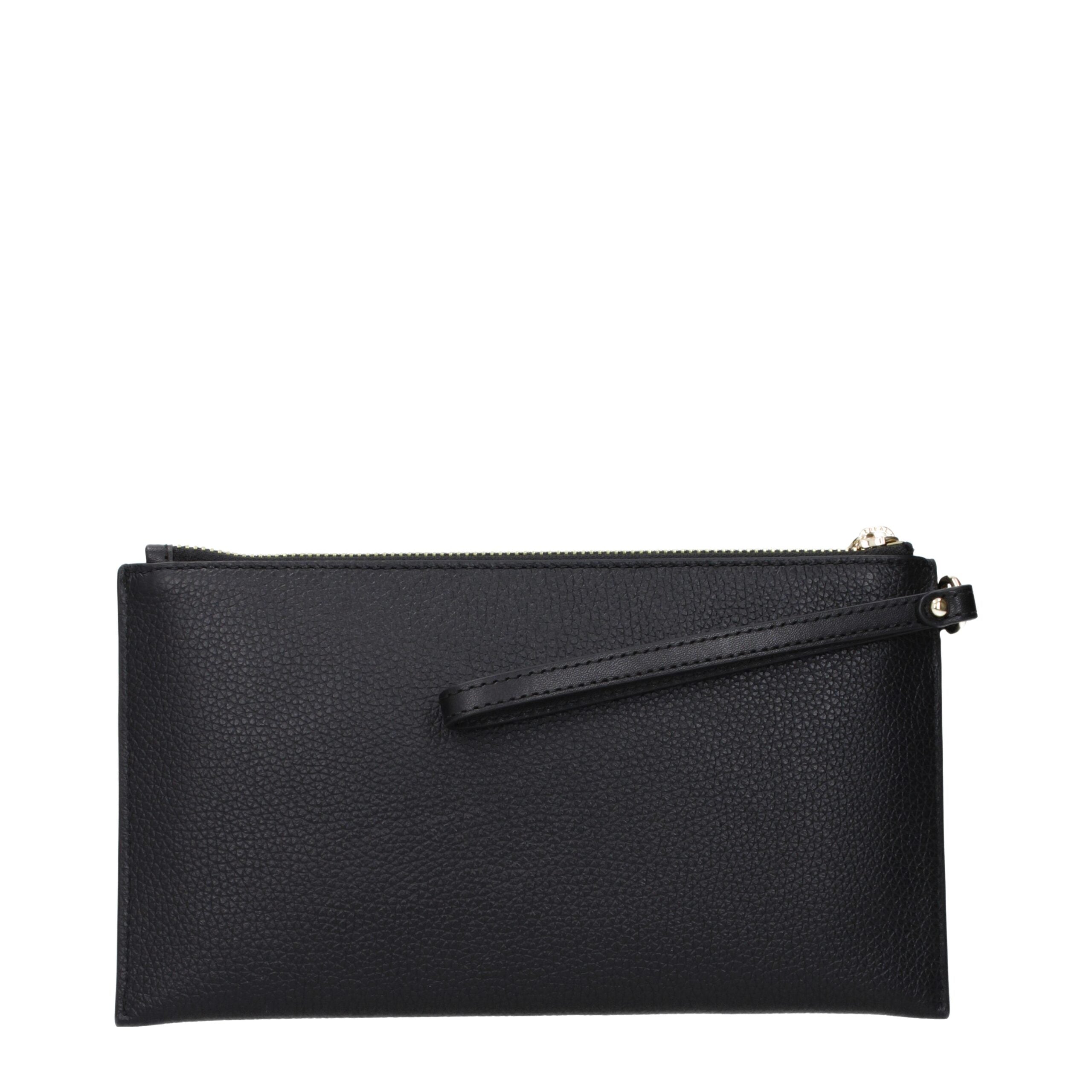 Michael Kors Black Leather Clutch Bag - Luxe Nova