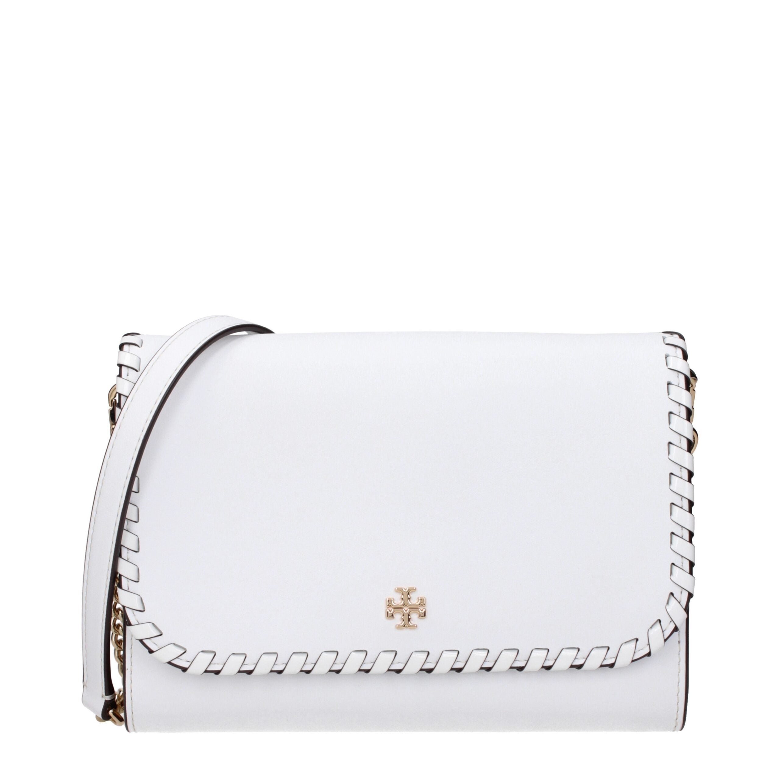 Tory Burch White Leather Clutch Bag - Luxe Nova