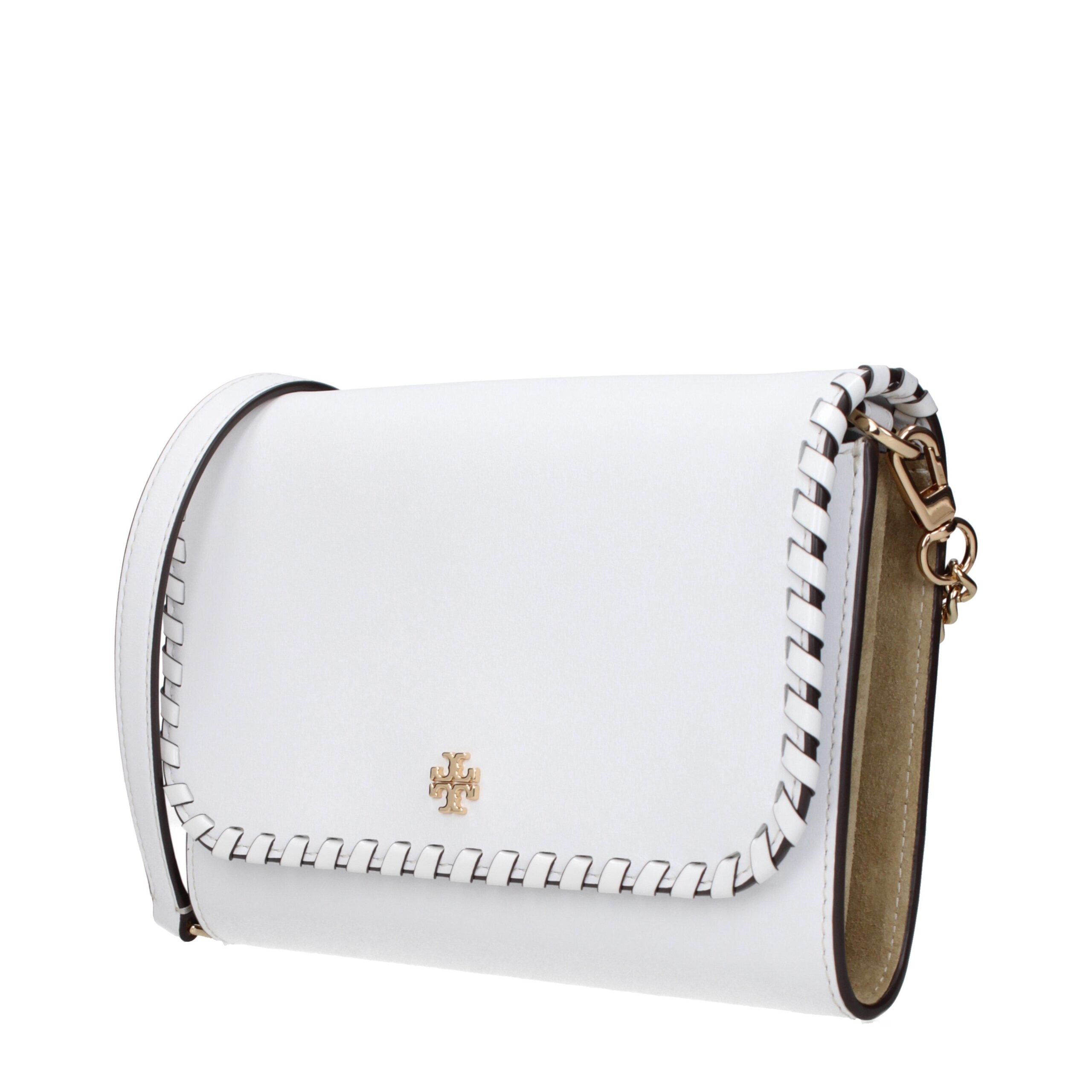 Tory Burch White Leather Clutch Bag - Luxe Nova