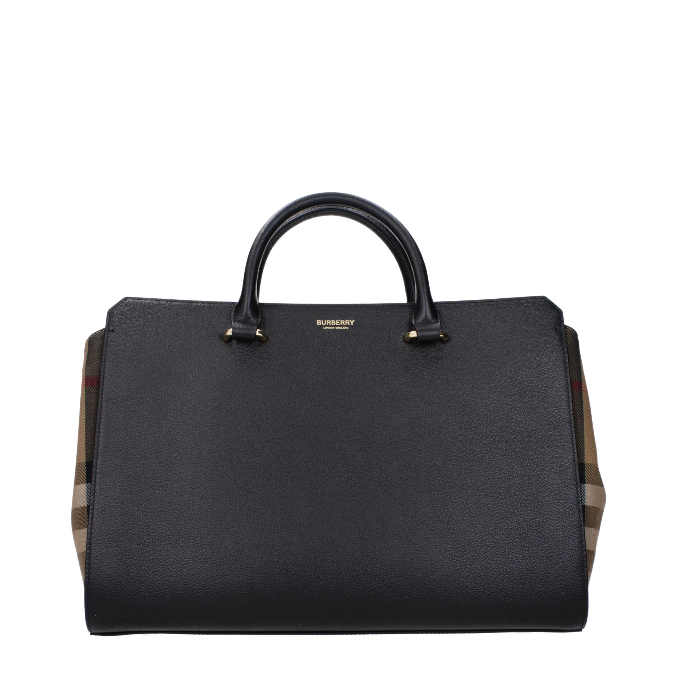 Burberry Black Leather Handbag - Luxe Nova