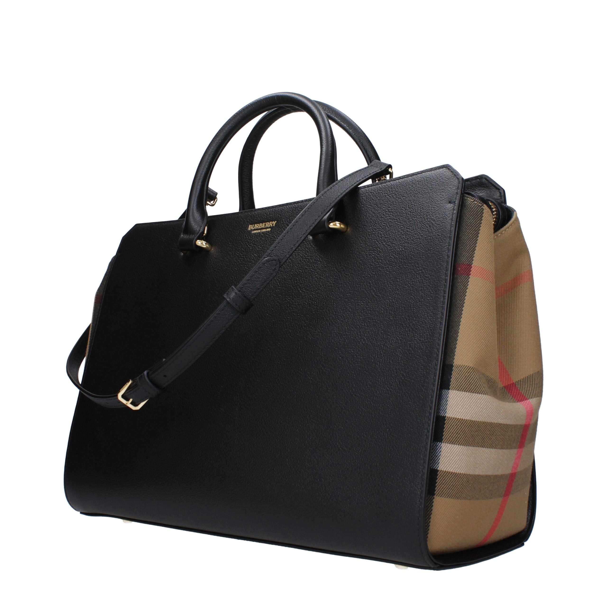 Burberry Black Leather Handbag - Luxe Nova