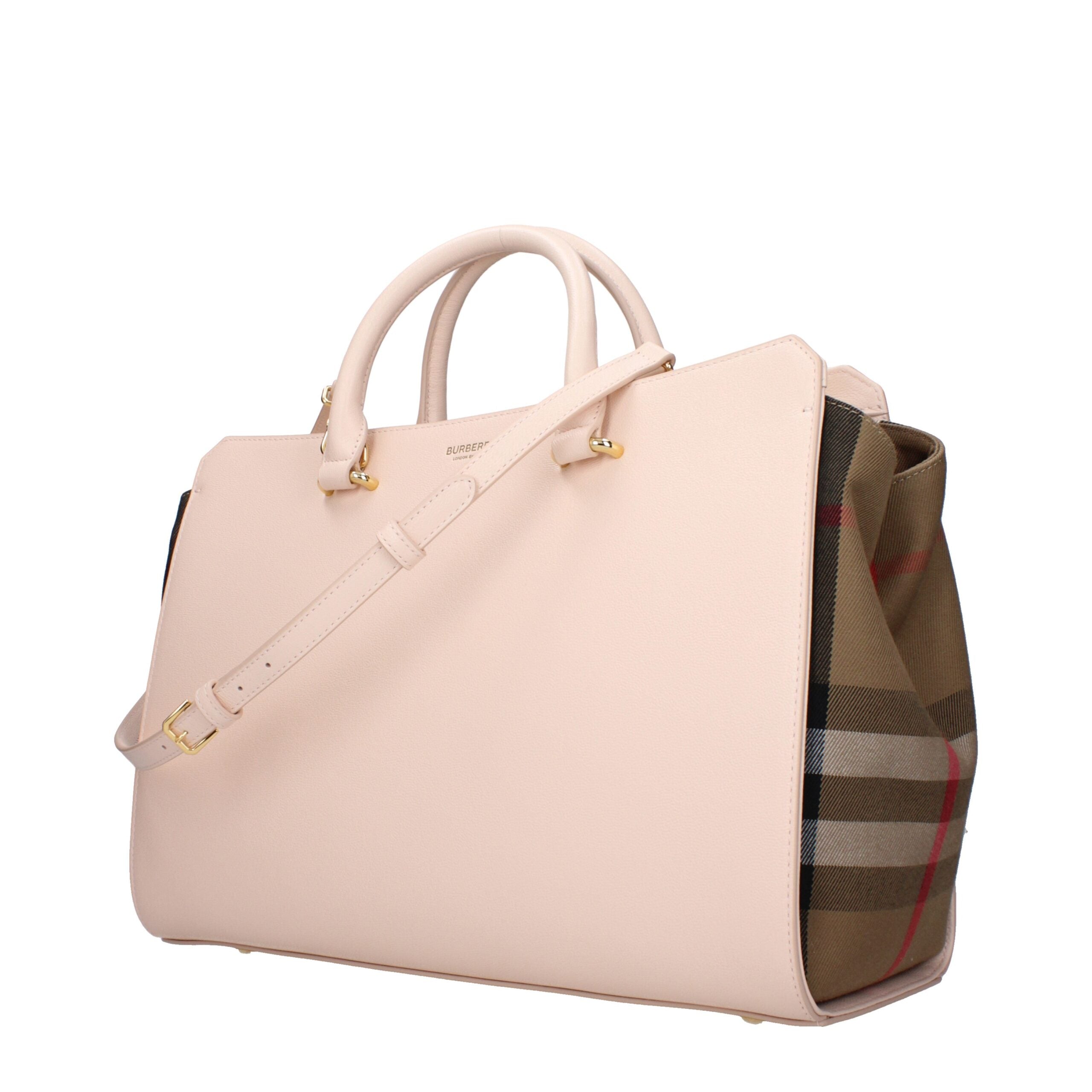 Burberry Pink Leather Handbag - Luxe Nova