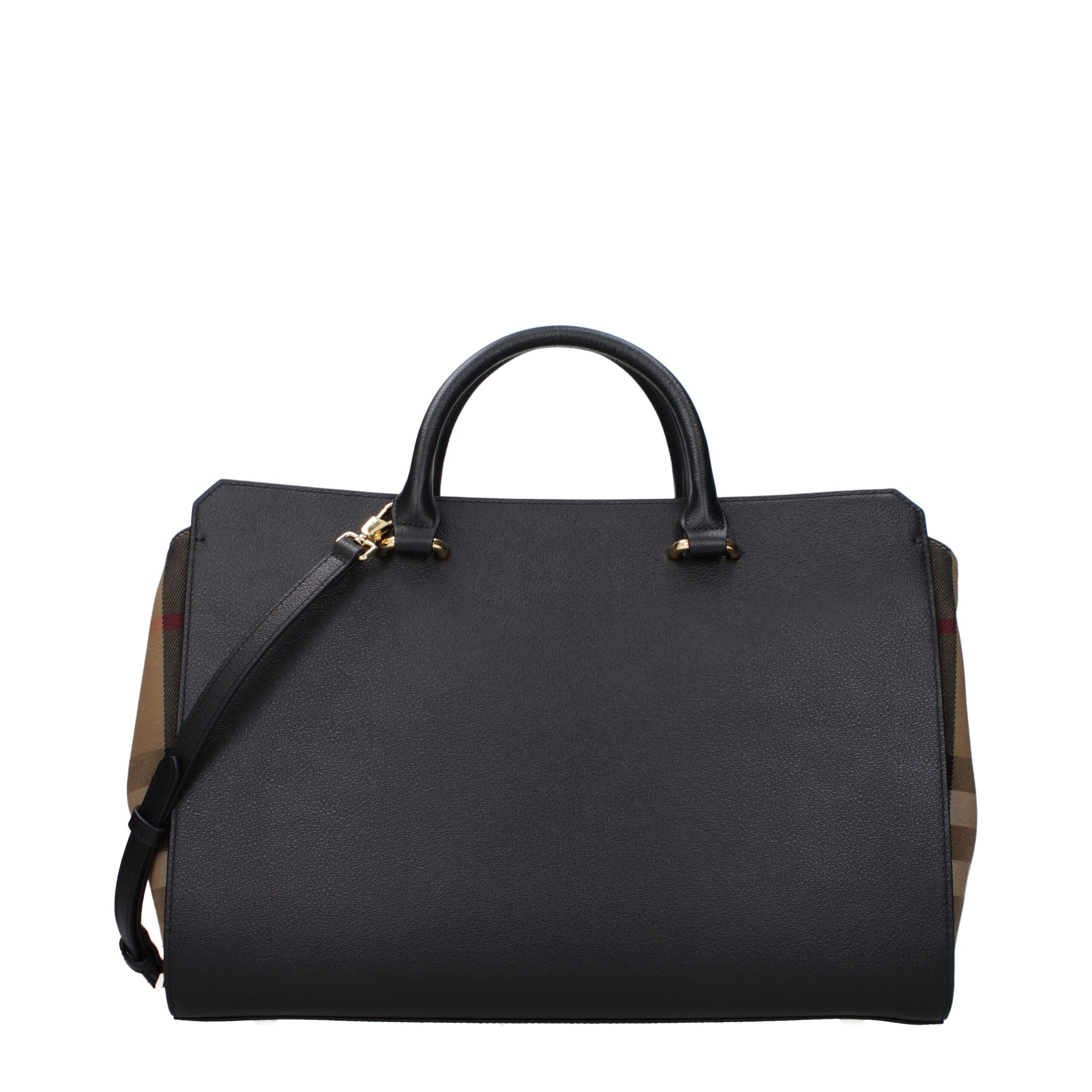 Burberry Black Leather Handbag - Luxe Nova