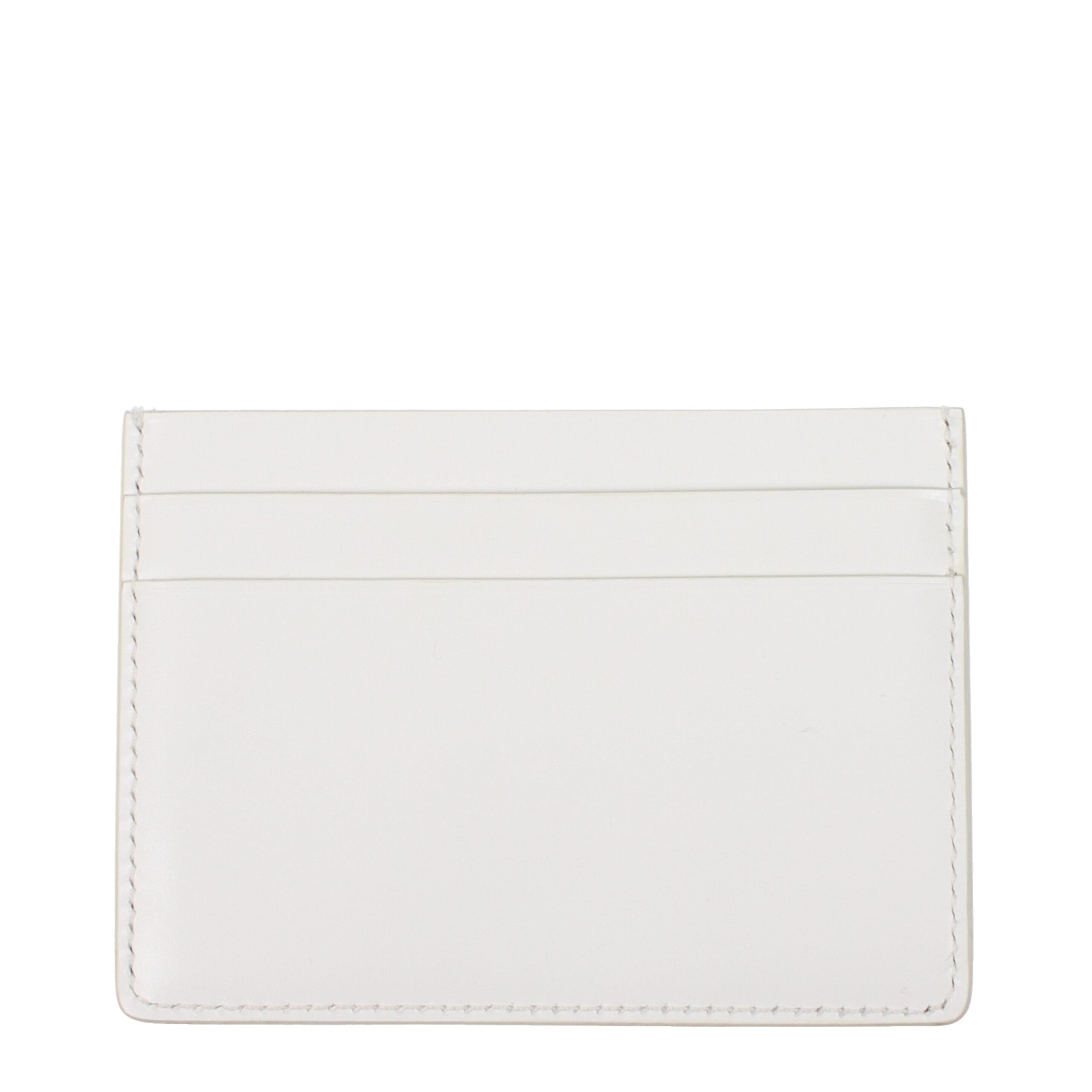 Jil Sander White Leather Cardholder - Luxe Nova