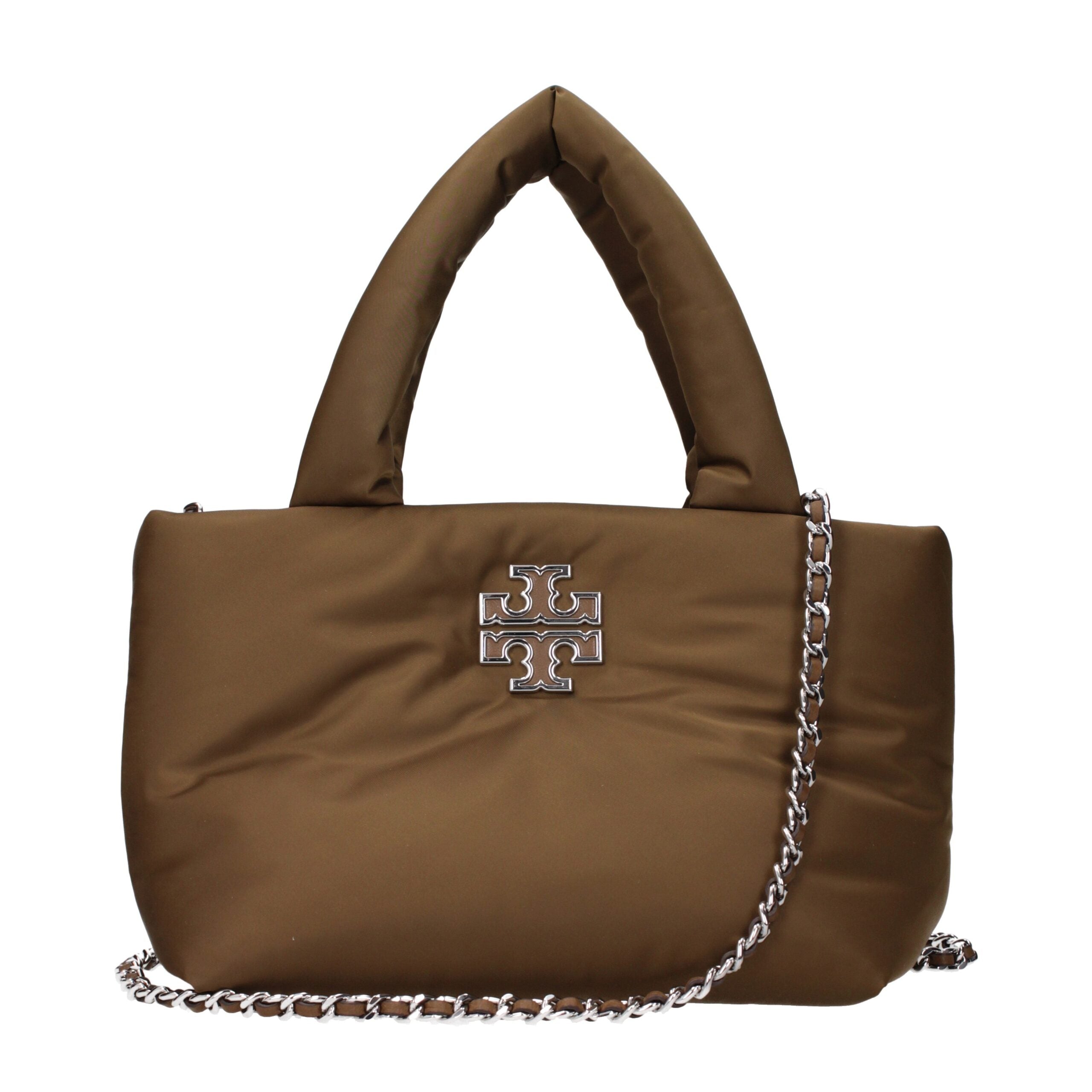 Tory Burch Brown Fabric Handbag - Luxe Nova