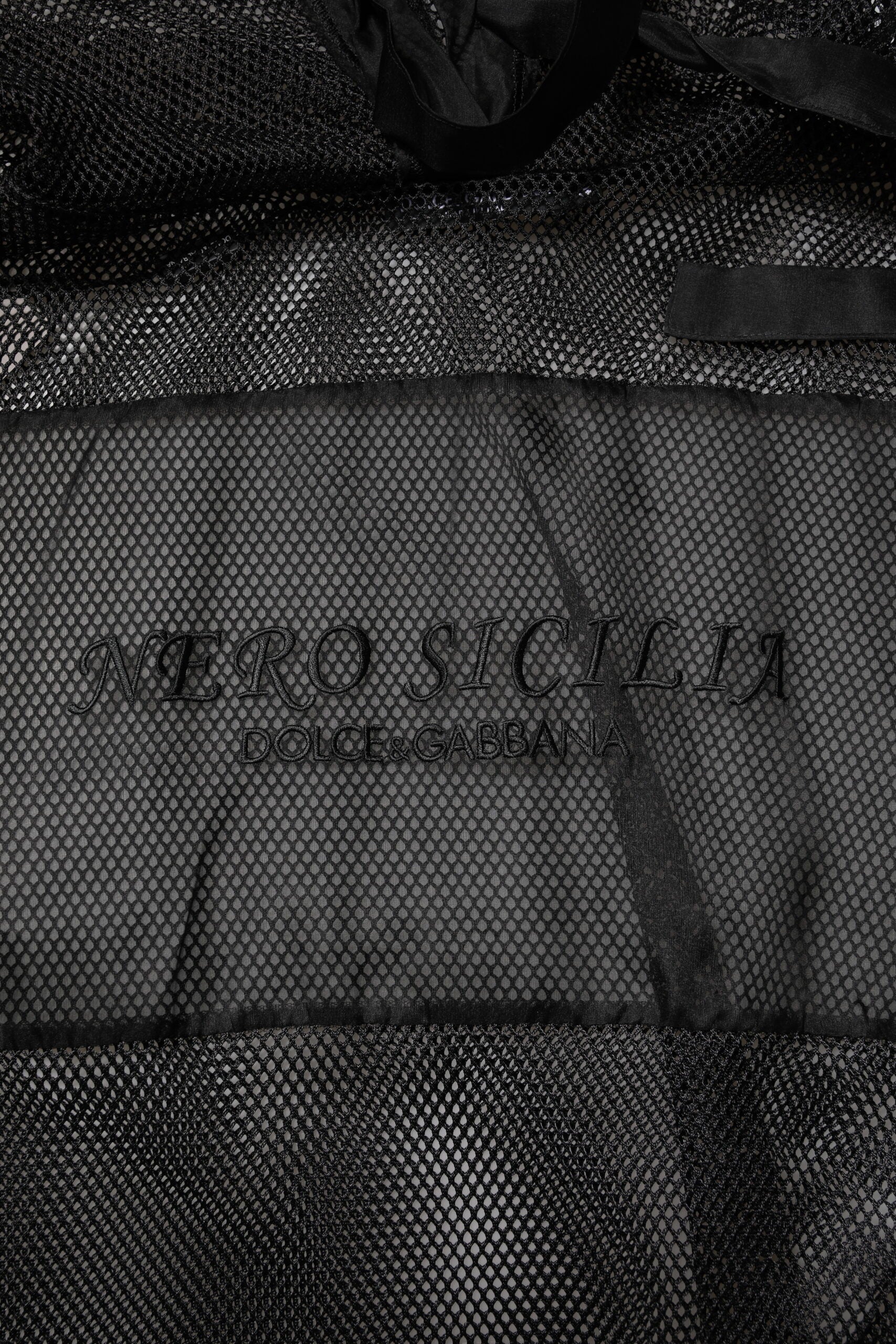 Dolce & Gabbana Black See Through Hooded Pullover Sweater