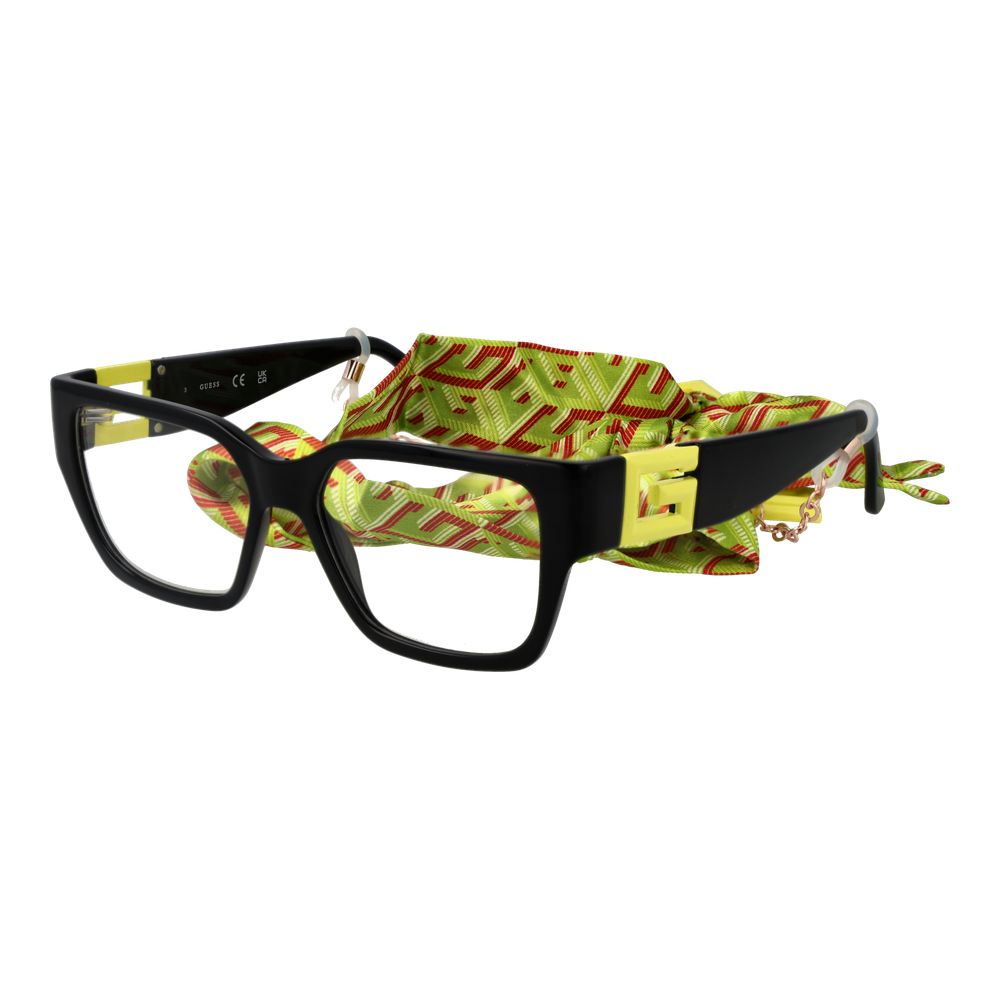 Guess Black Stainless Steel Glasses (Frames) - Luxe Nova