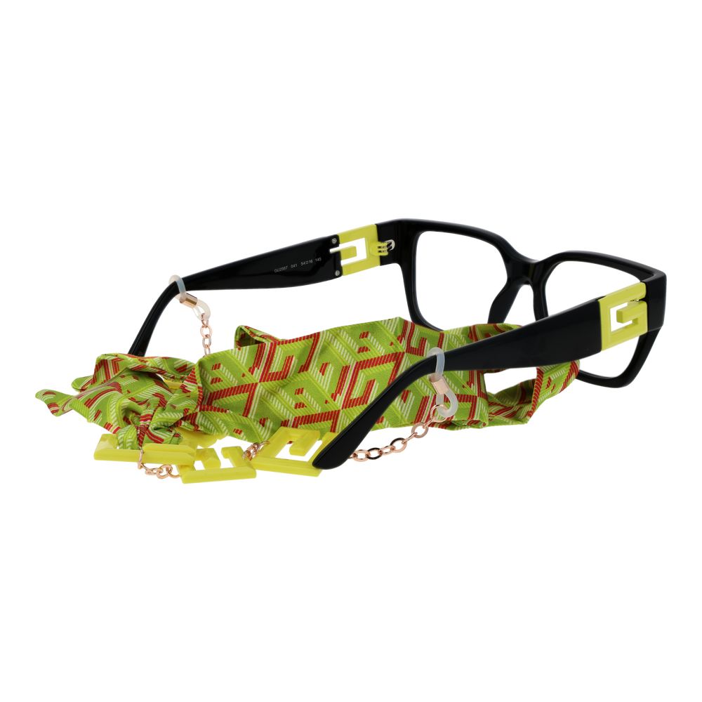 Guess Black Stainless Steel Glasses (Frames) - Luxe Nova