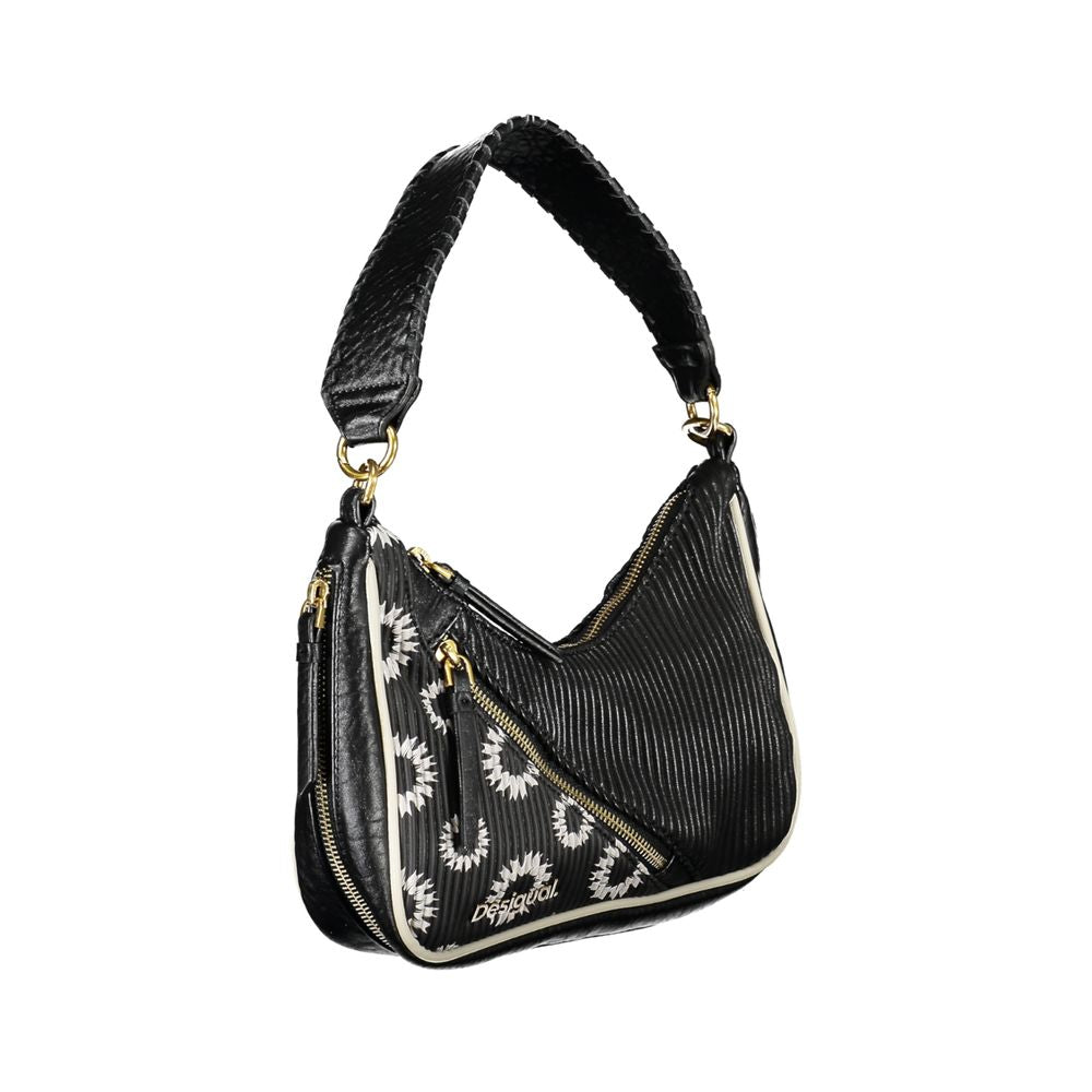 Desigual Black Polyurethane Women Handbag - Luxe Nova