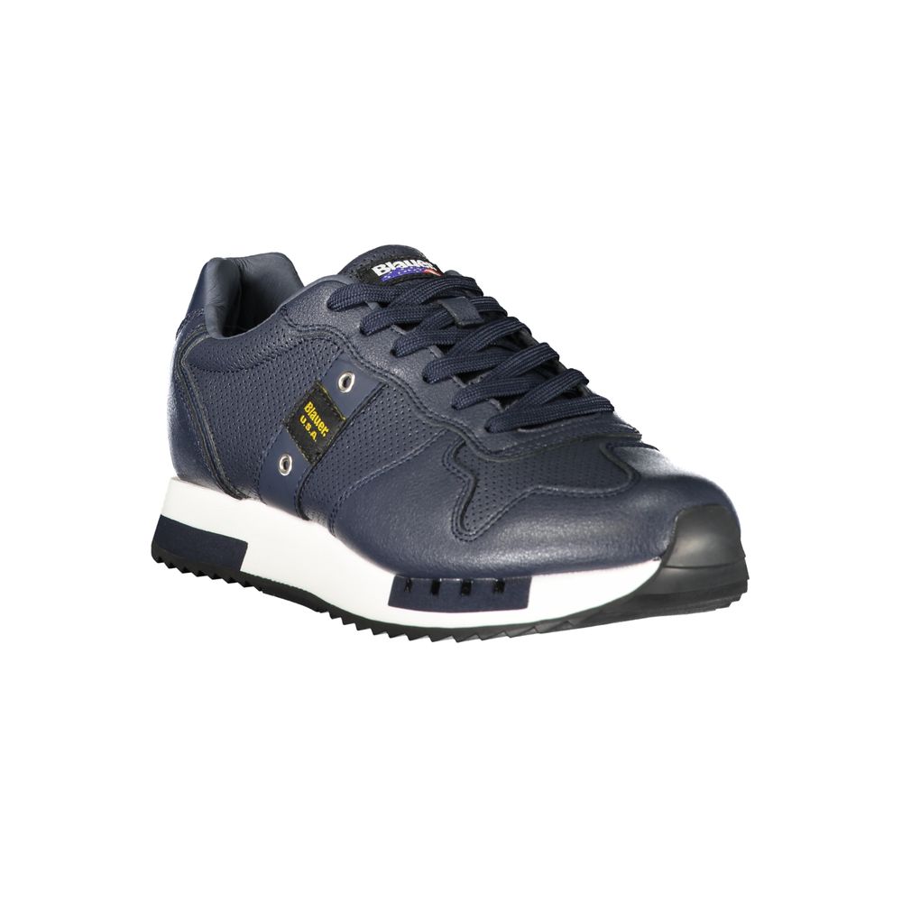 Blauer Blue Polyurethane Men's Sneaker - Luxe Nova
