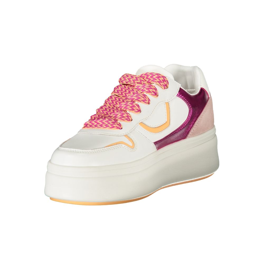 Blauer White Polyurethane Women Sneaker - Luxe Nova