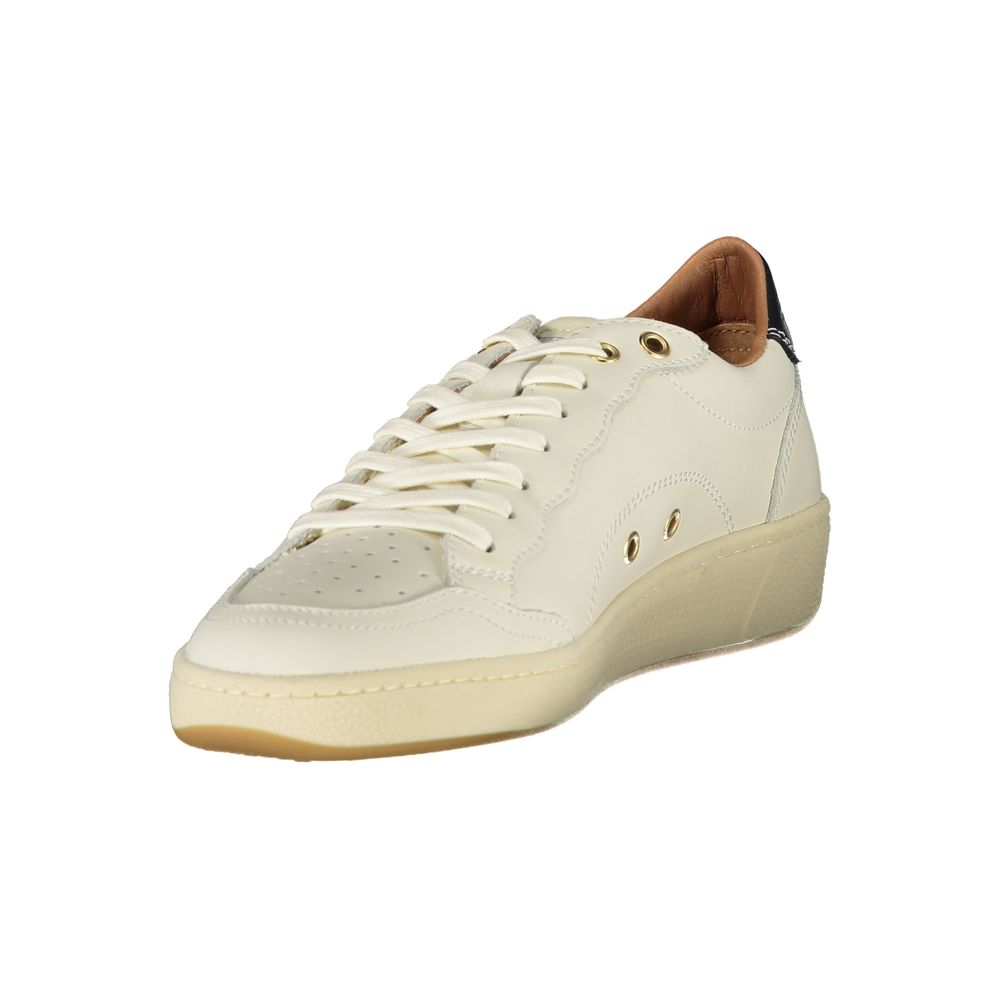Blauer White Leather Women Sneaker - Luxe Nova