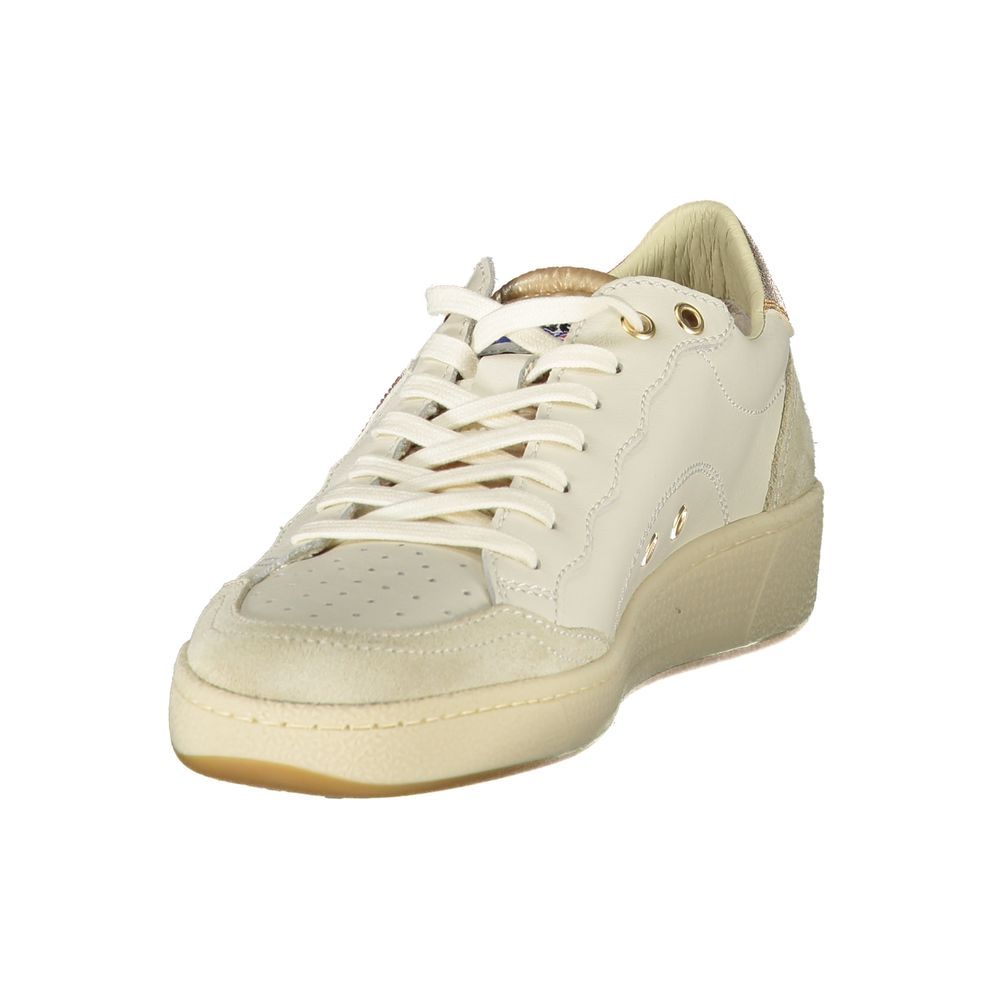 Blauer White Leather Women Sneaker - Luxe Nova