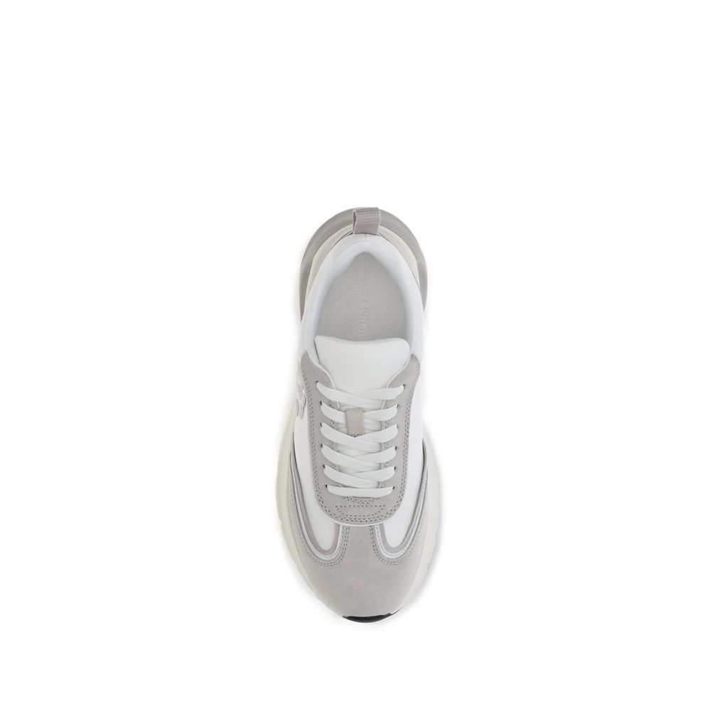 Tory Burch White Calf Leather Bos Taurus Athletic Sneakers - Luxe Nova