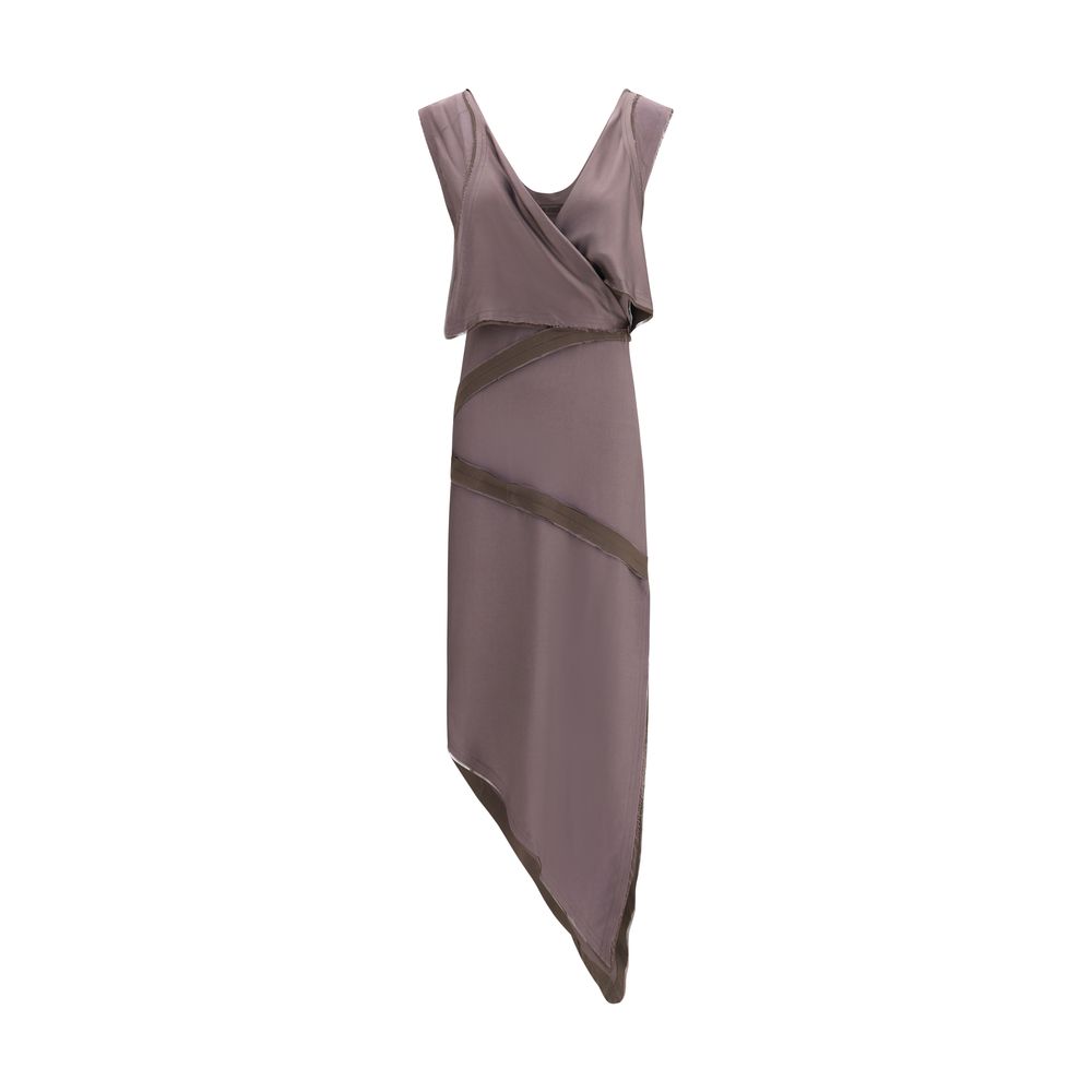 The Attico Brown Viscose Casual Dress - Luxe Nova