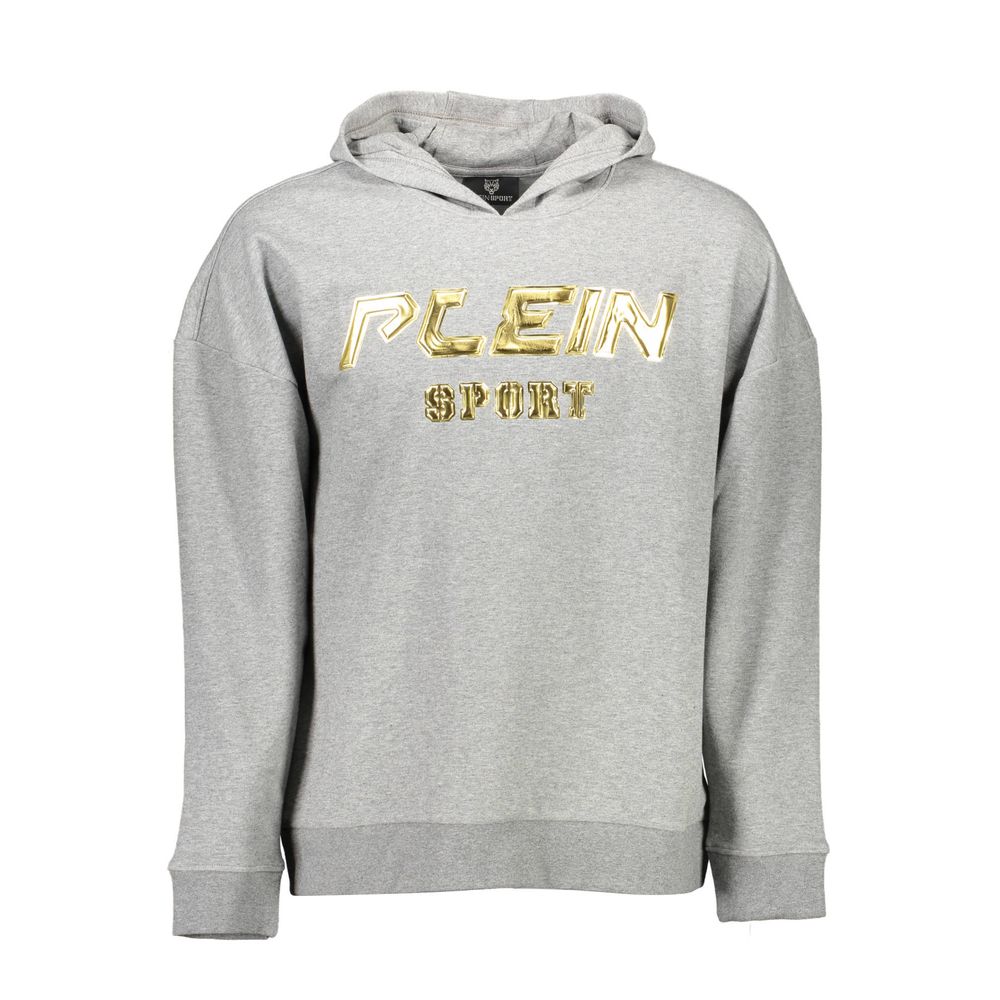 Plein Sport Grigio Cotton Men's Sweatshirt - Luxe Nova