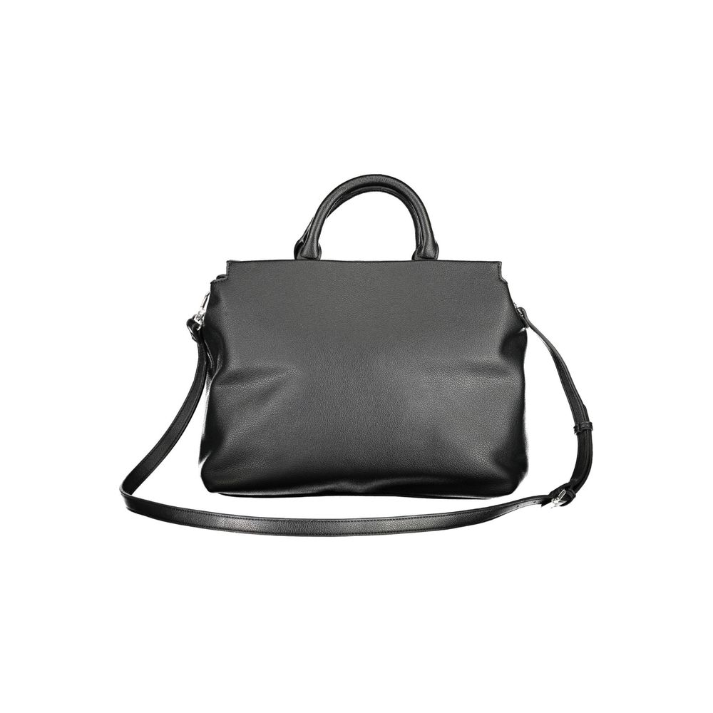 BYBLOS Black Polyurethane Women Handbag