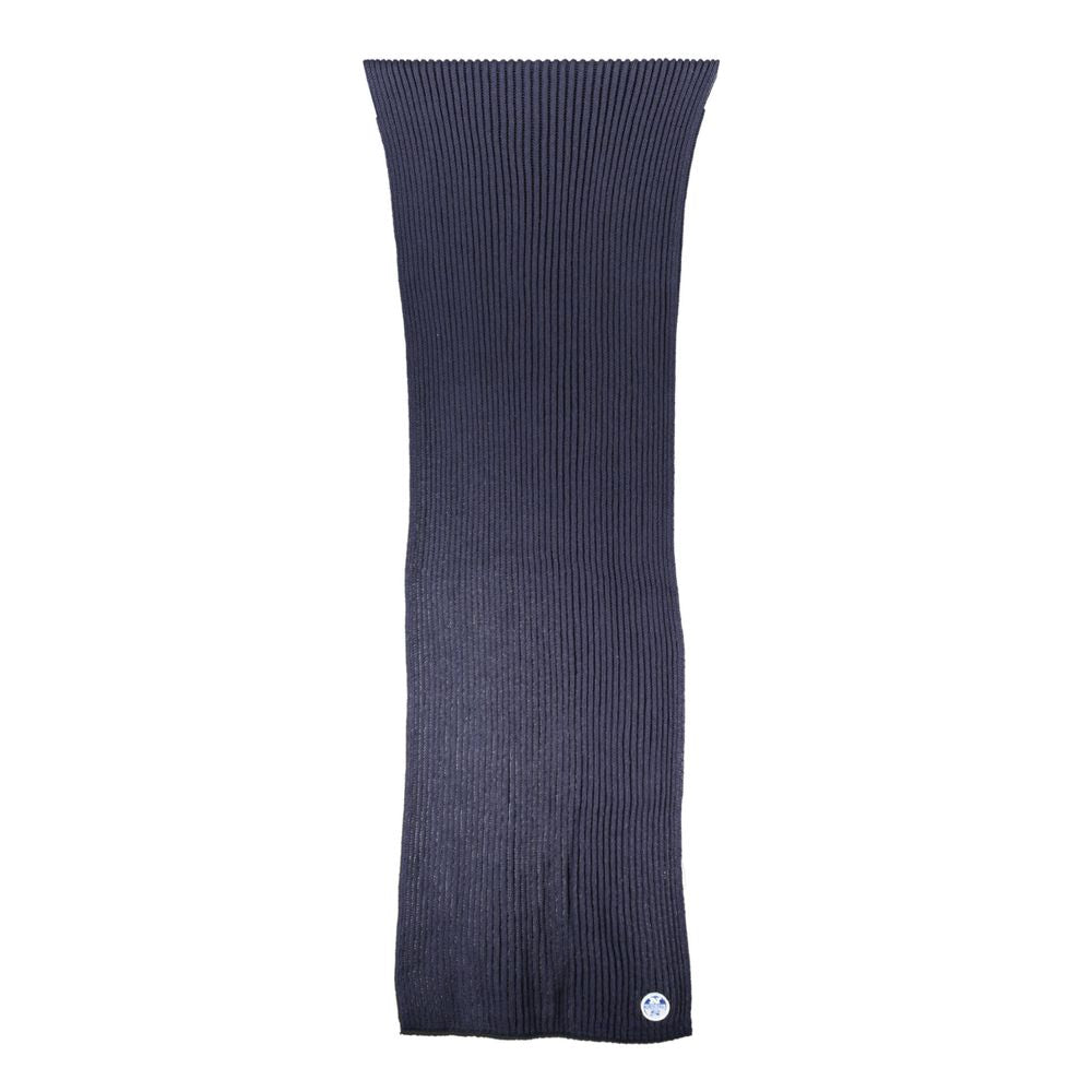 North Sails Blue Cotton Men Scarf - Luxe Nova