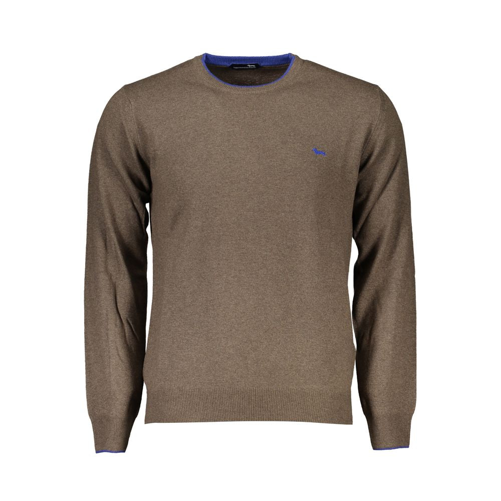 Harmont & Blaine Marrone Viscosa Mens Sweater - Luxe Nova