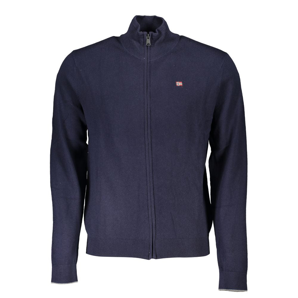 Napapijri Blue Tessuto Men's Cardigan - Luxe Nova
