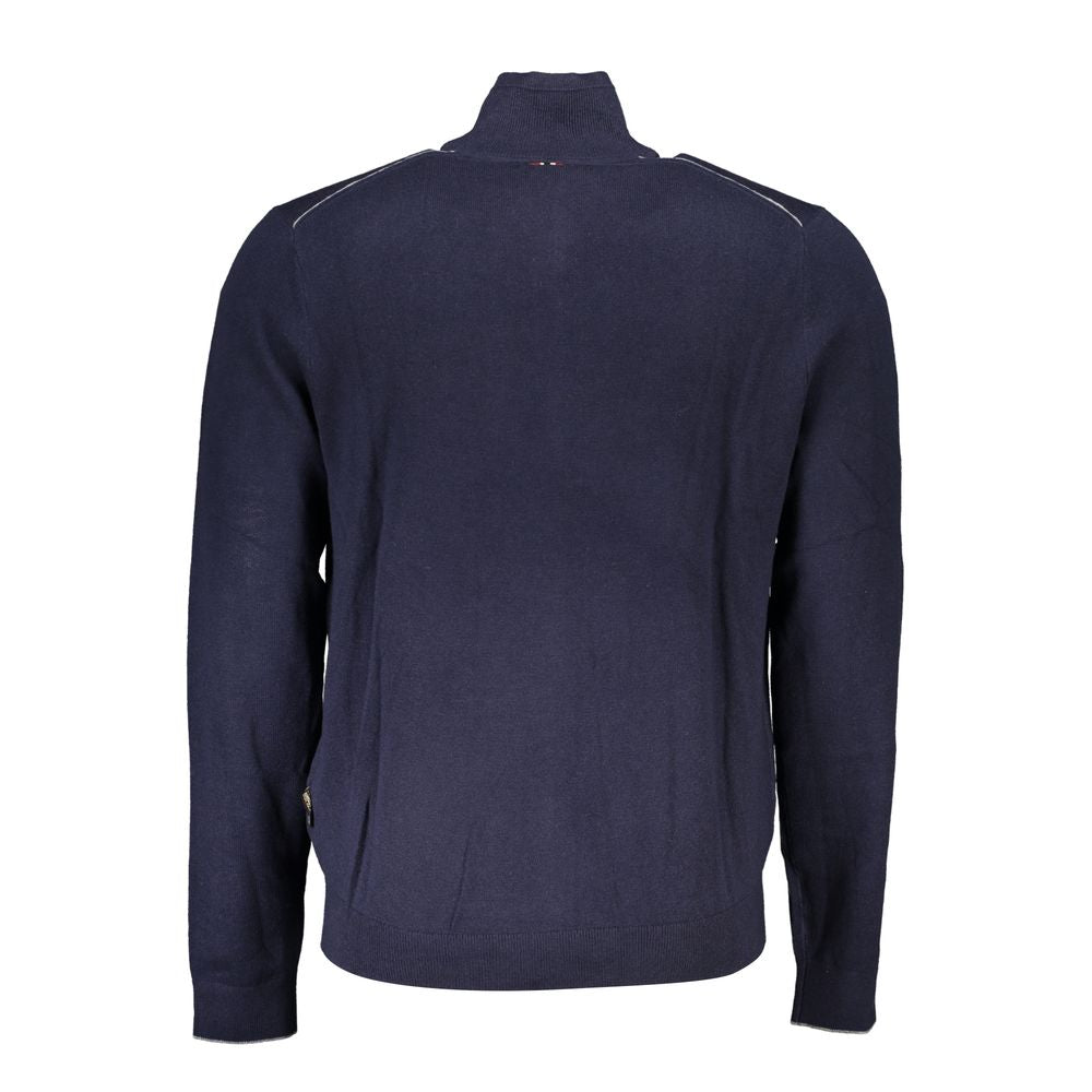 Napapijri Blue Tessuto Men's Cardigan - Luxe Nova