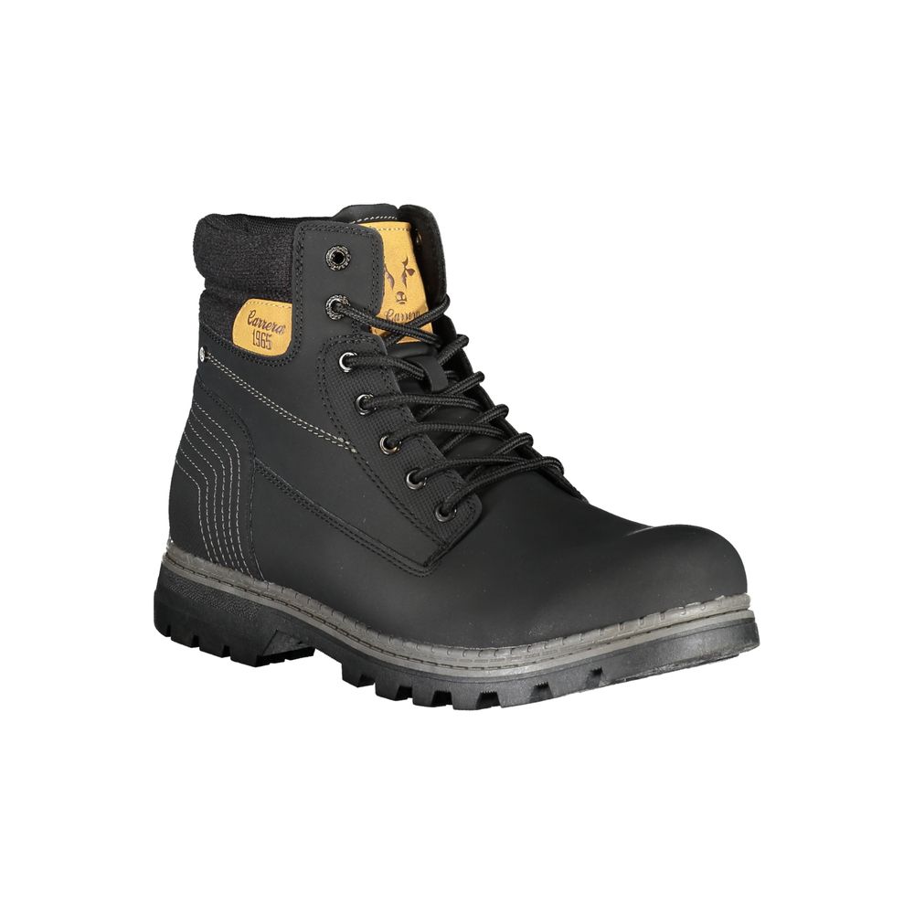 Carrera Nero Poliuretano Men Stivaletto - Luxe Nova