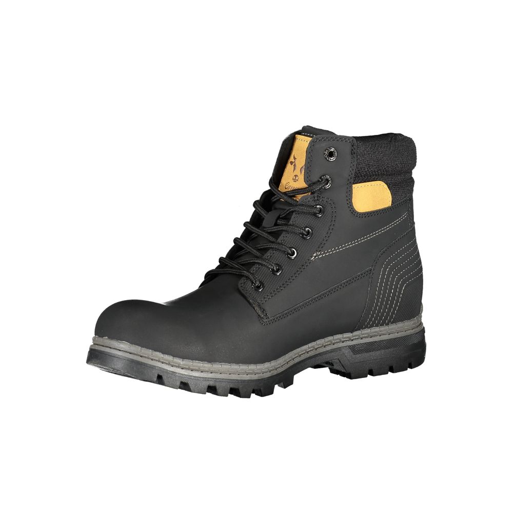 Carrera Nero Poliuretano Men Stivaletto - Luxe Nova