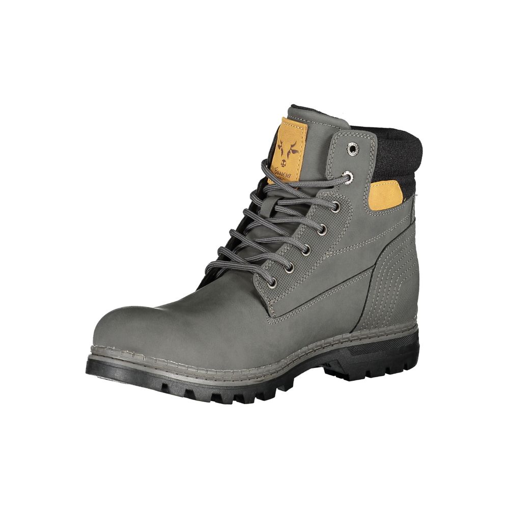 Carrera Grey Polyurethane Men's Boot - Luxe Nova