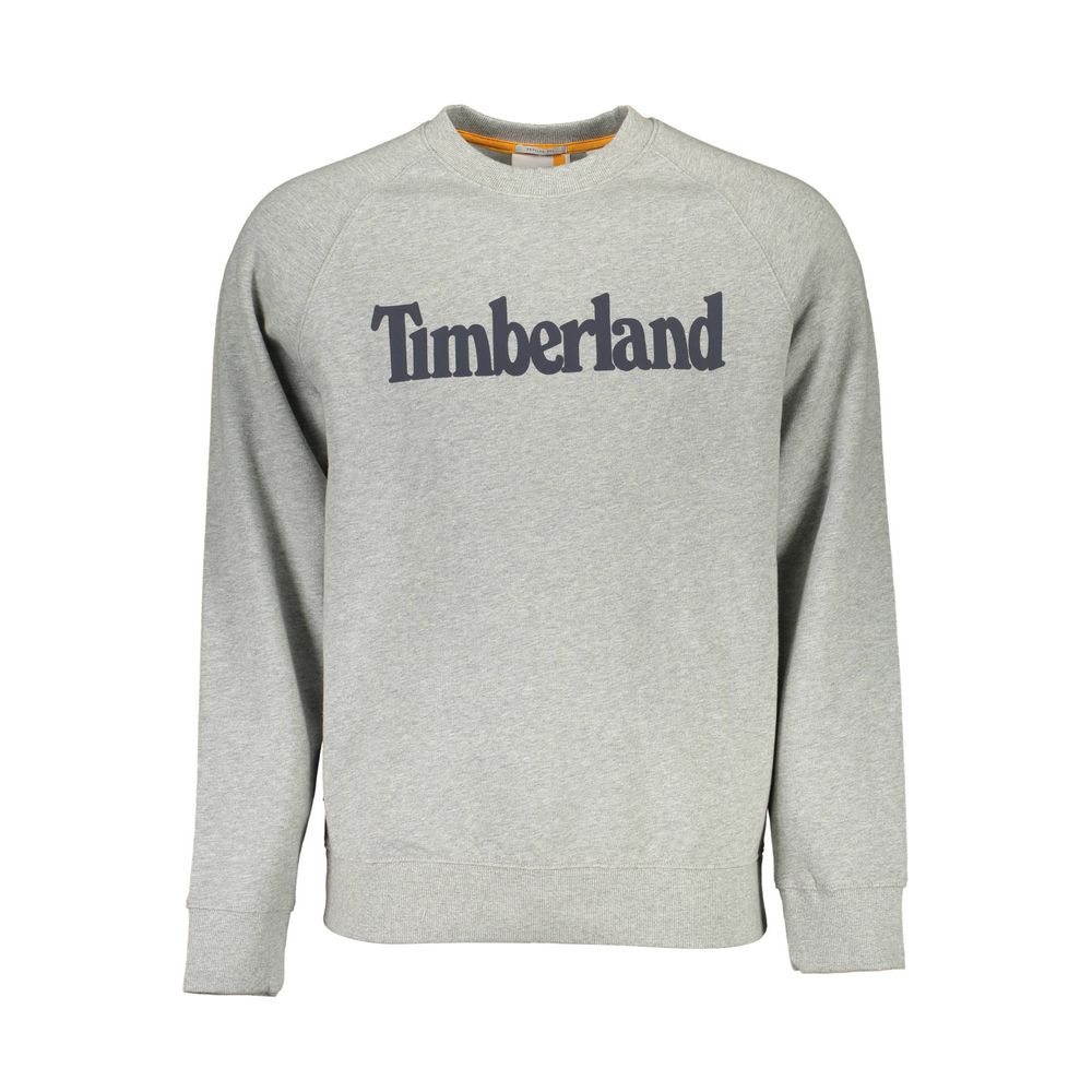 Timberland Grey Cotton Men Sweatshirt - Luxe Nova