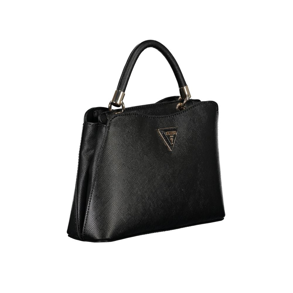Guess Jeans Black Polyurethane Women Handbag - Luxe Nova
