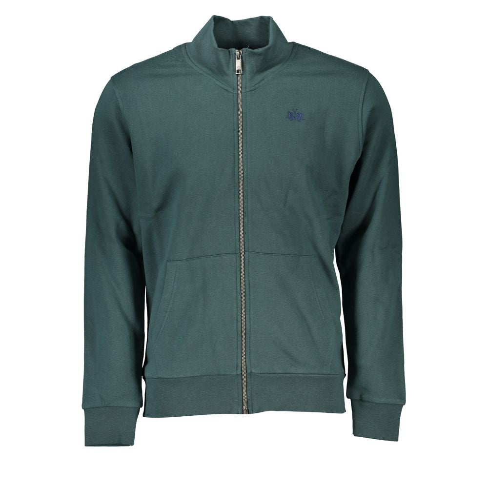 La Martina Verde Cotton Men Sweatshirt - Luxe Nova