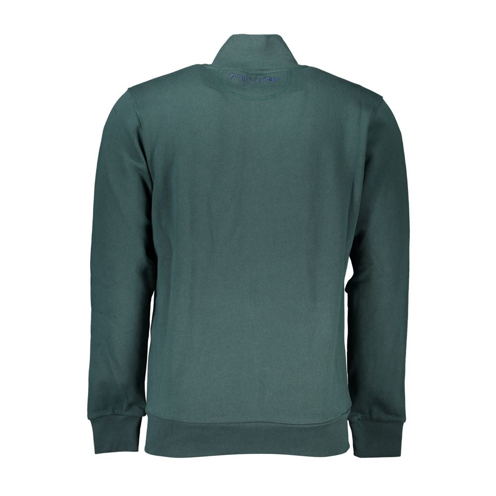 La Martina Verde Cotton Men Sweatshirt - Luxe Nova