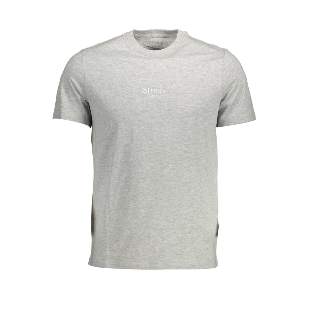 Guess Jeans Grigio Organic Cotton Men T-Shirt - Luxe Nova