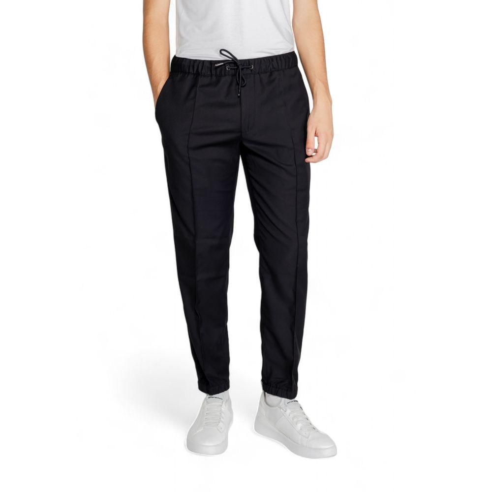 Armani Exchange Black Polyester Athletic Pants - Luxe Nova