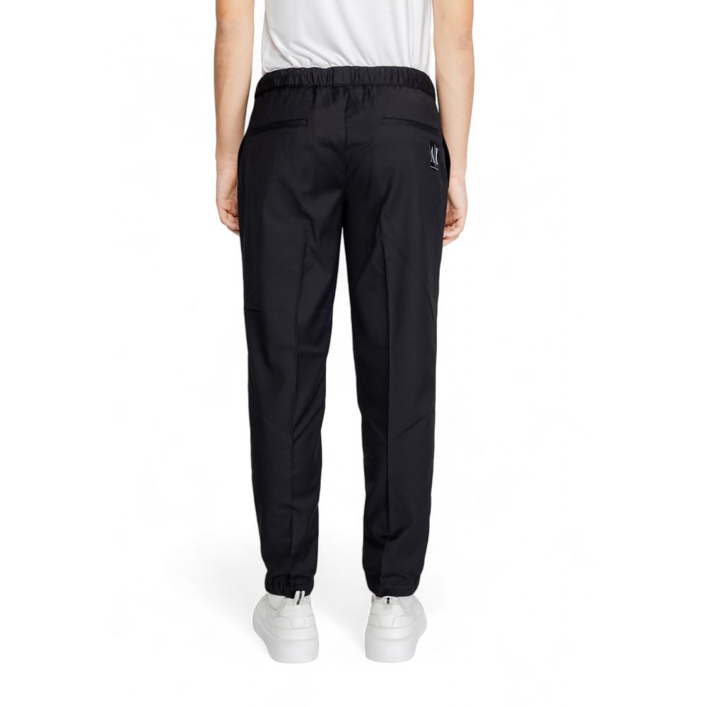 Armani Exchange Black Polyester Athletic Pants - Luxe Nova