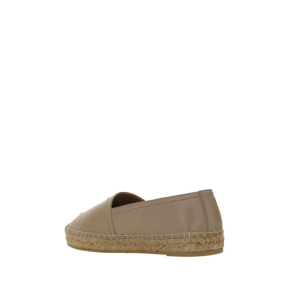 Saint Laurent Brown Lamb Ovis Aries Aries Espadrilles - Luxe Nova