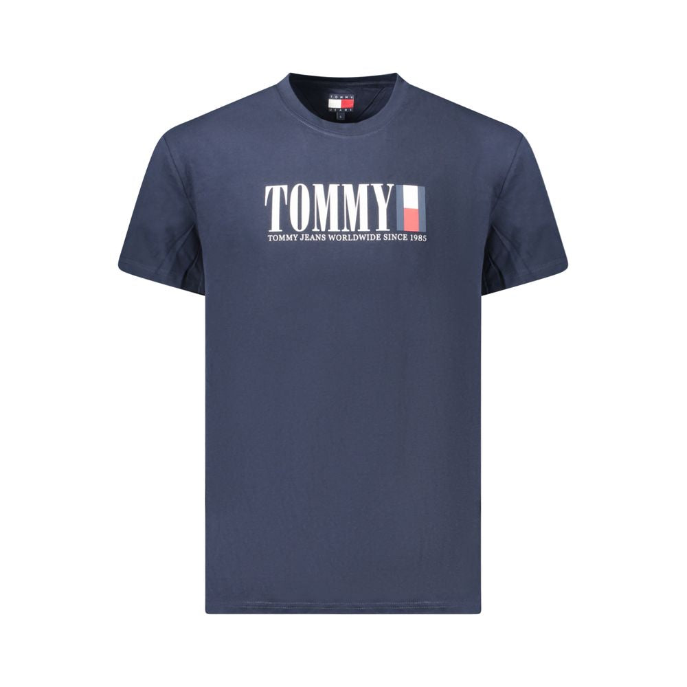 Tommy Hilfiger Blue Cotton Men's T-Shirt - Luxe Nova