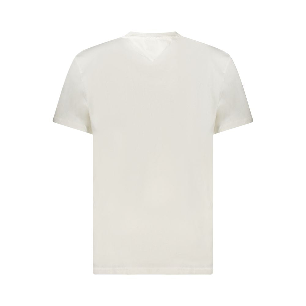 Tommy Hilfiger Bianco Cotton Men T-Shirt - Luxe Nova