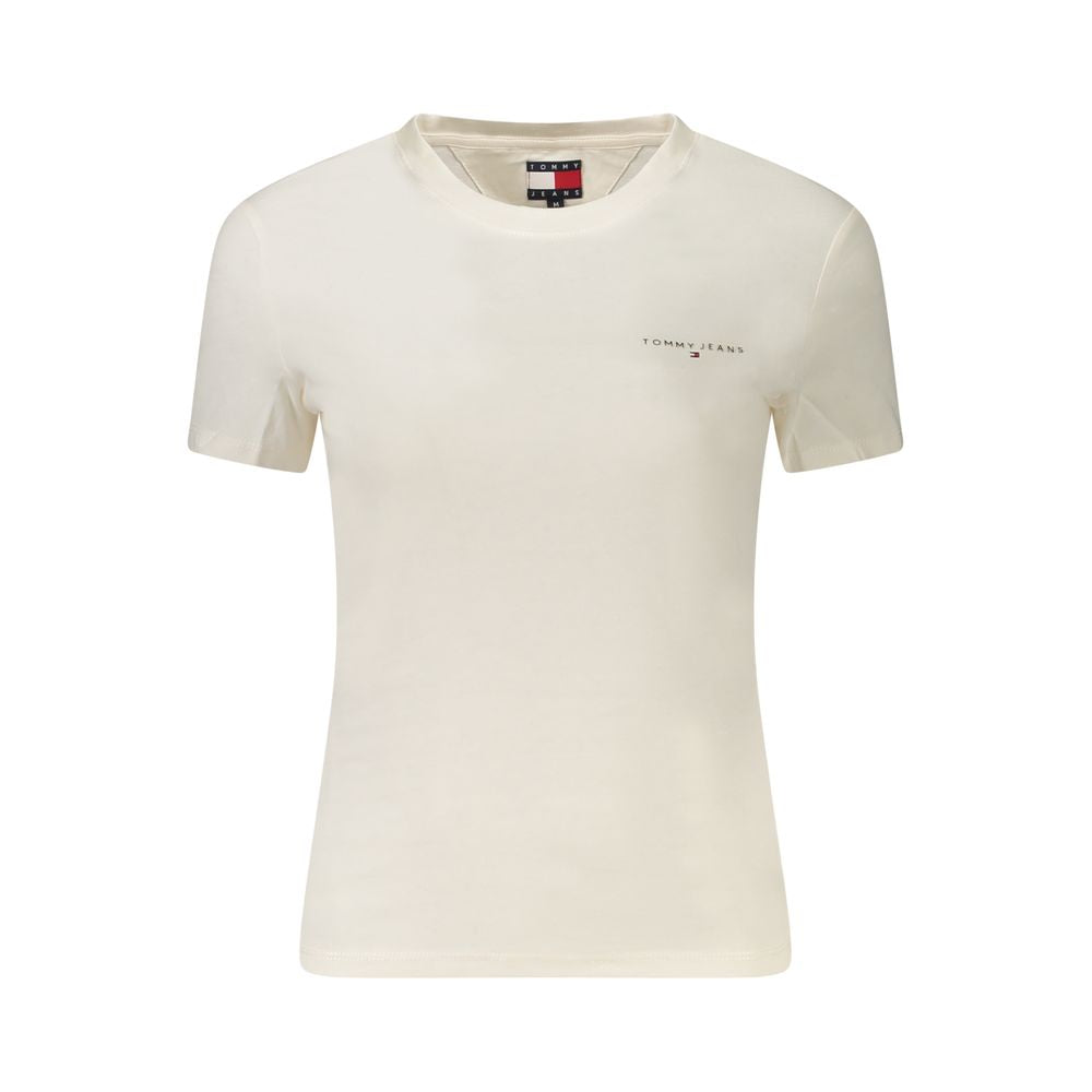 Tommy Hilfiger White Cotton Women's T-Shirt - Luxe Nova