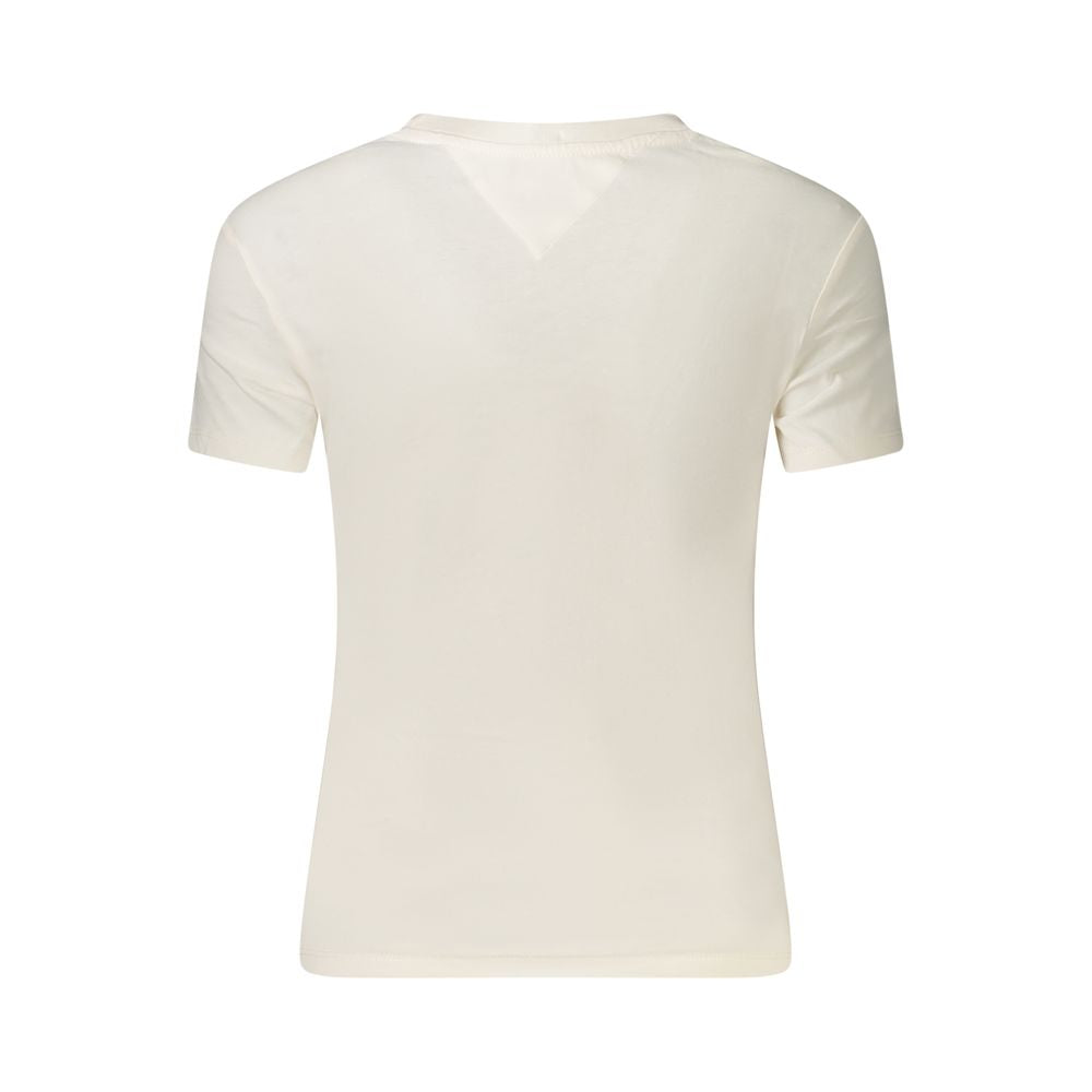 Tommy Hilfiger White Cotton Women's T-Shirt - Luxe Nova
