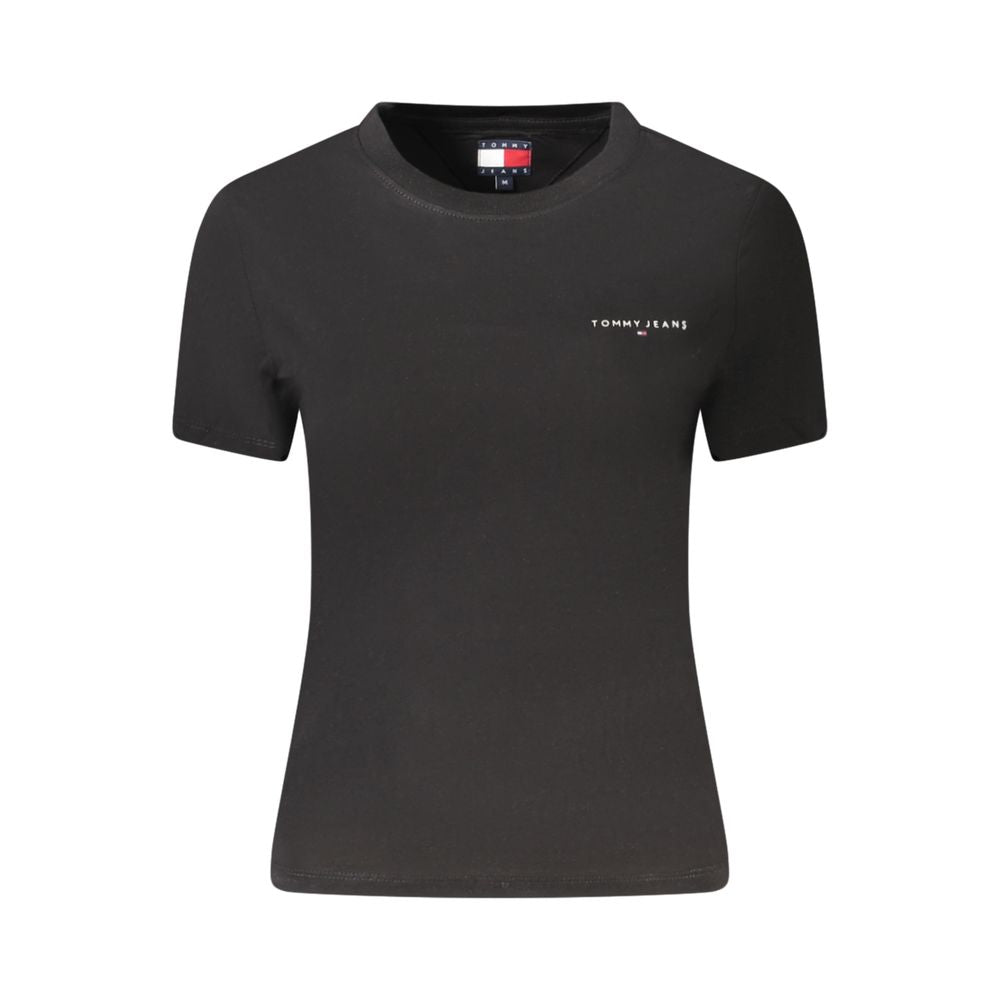 Tommy Hilfiger Black Cotton Women T-Shirt - Luxe Nova